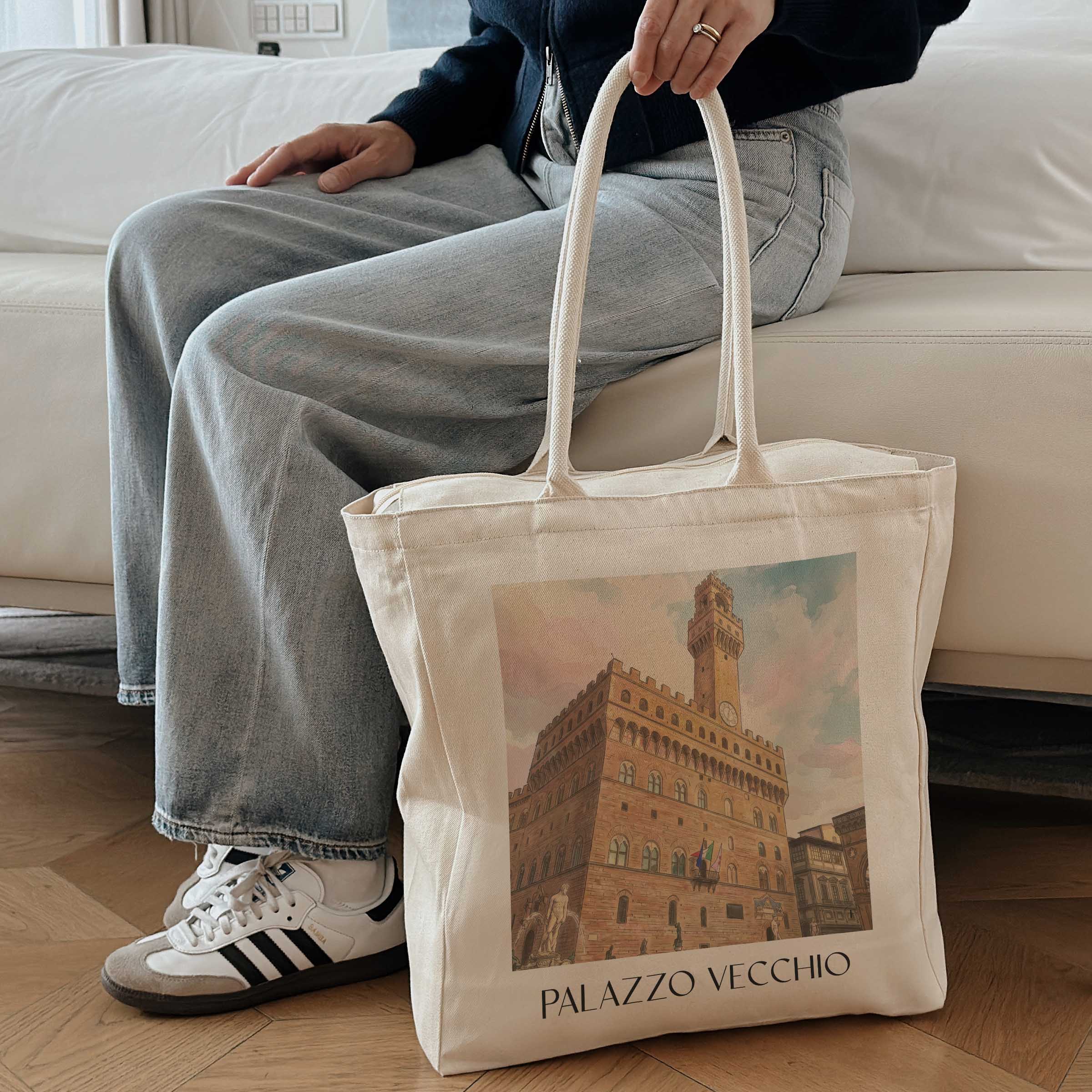 palazzo-vecchio-florenz-italien-einkaufstasche-aquarell