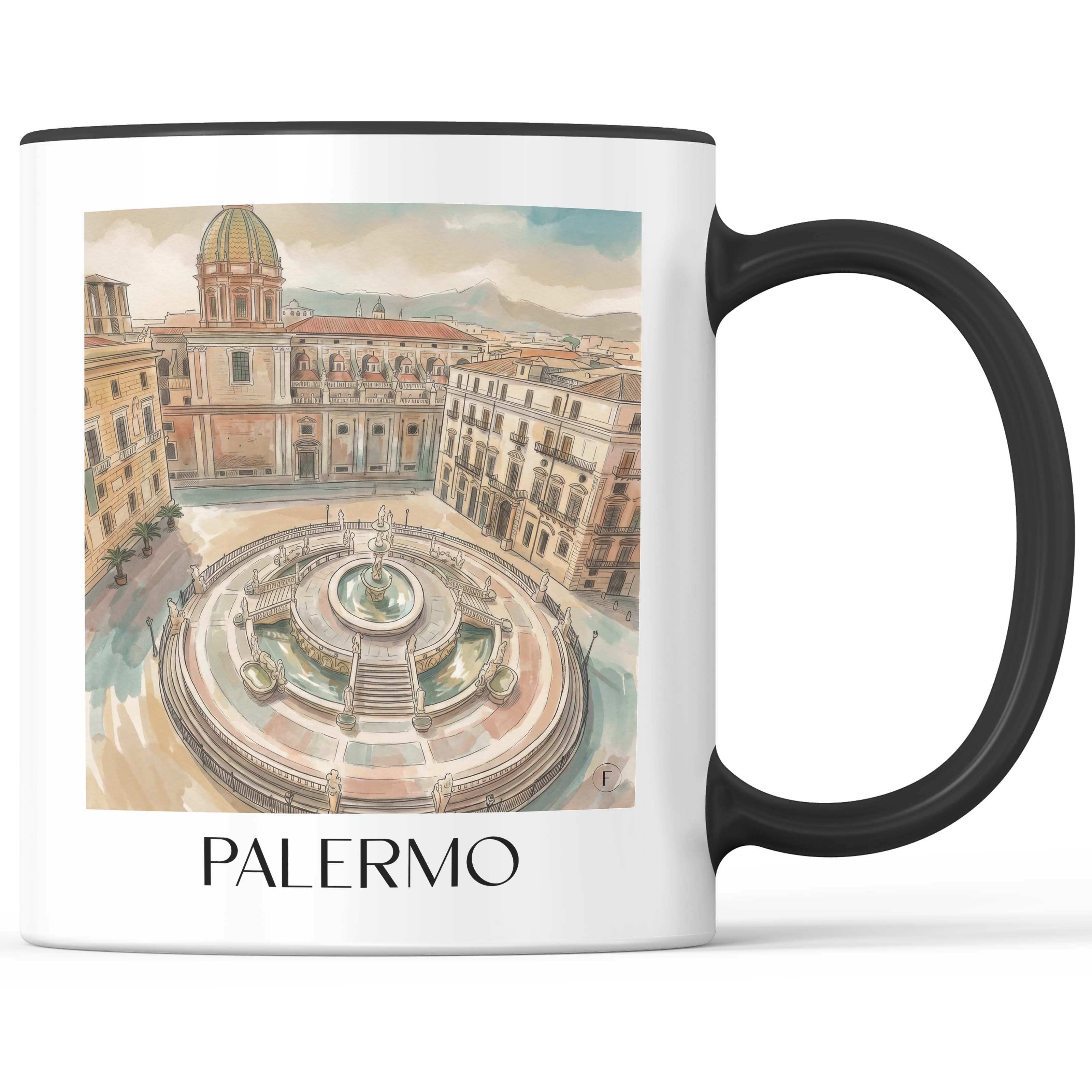 palermo-italien-kaffeebecher-aquarell