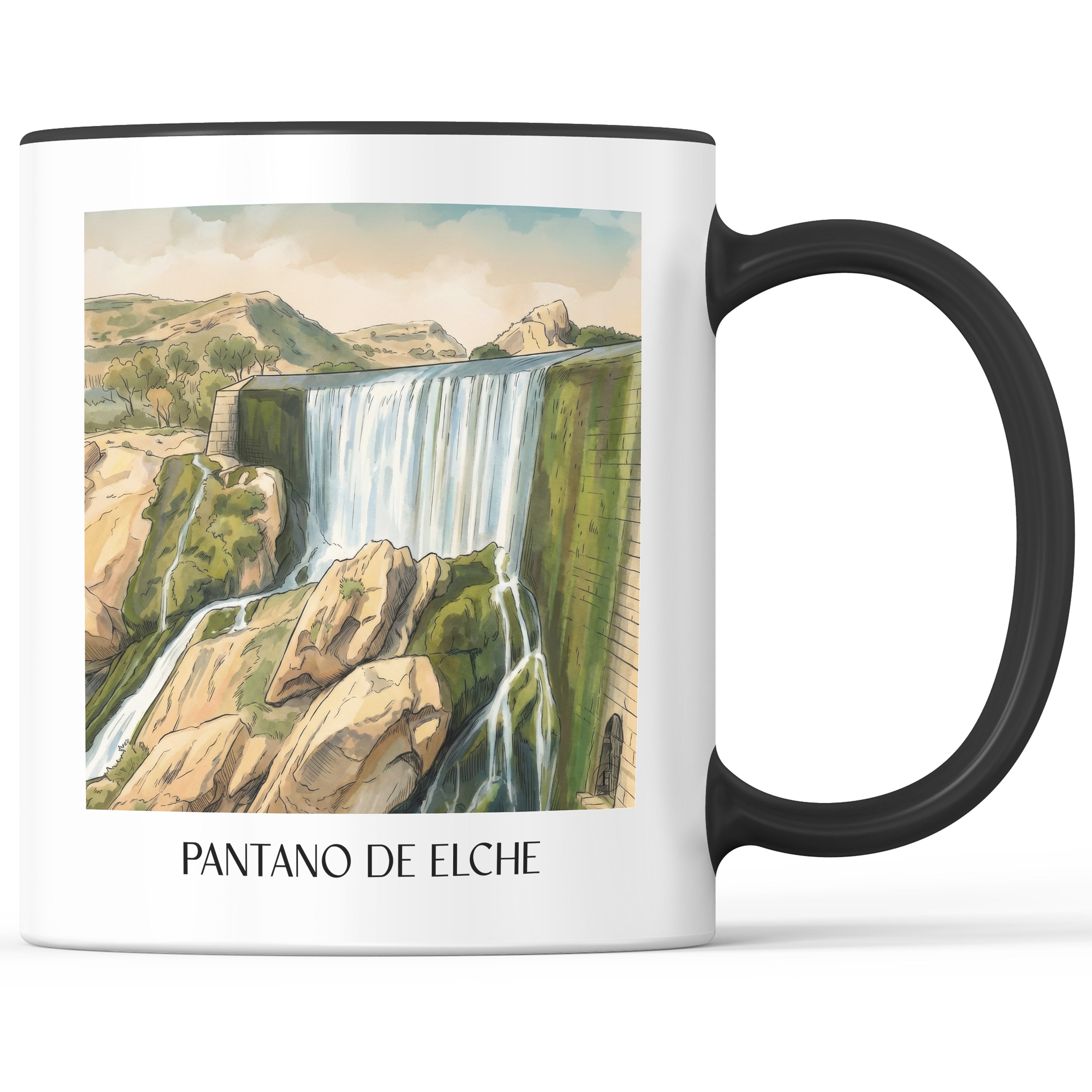 pantano-de-elche-spanien-spanien-kaffeebecher-aquarell