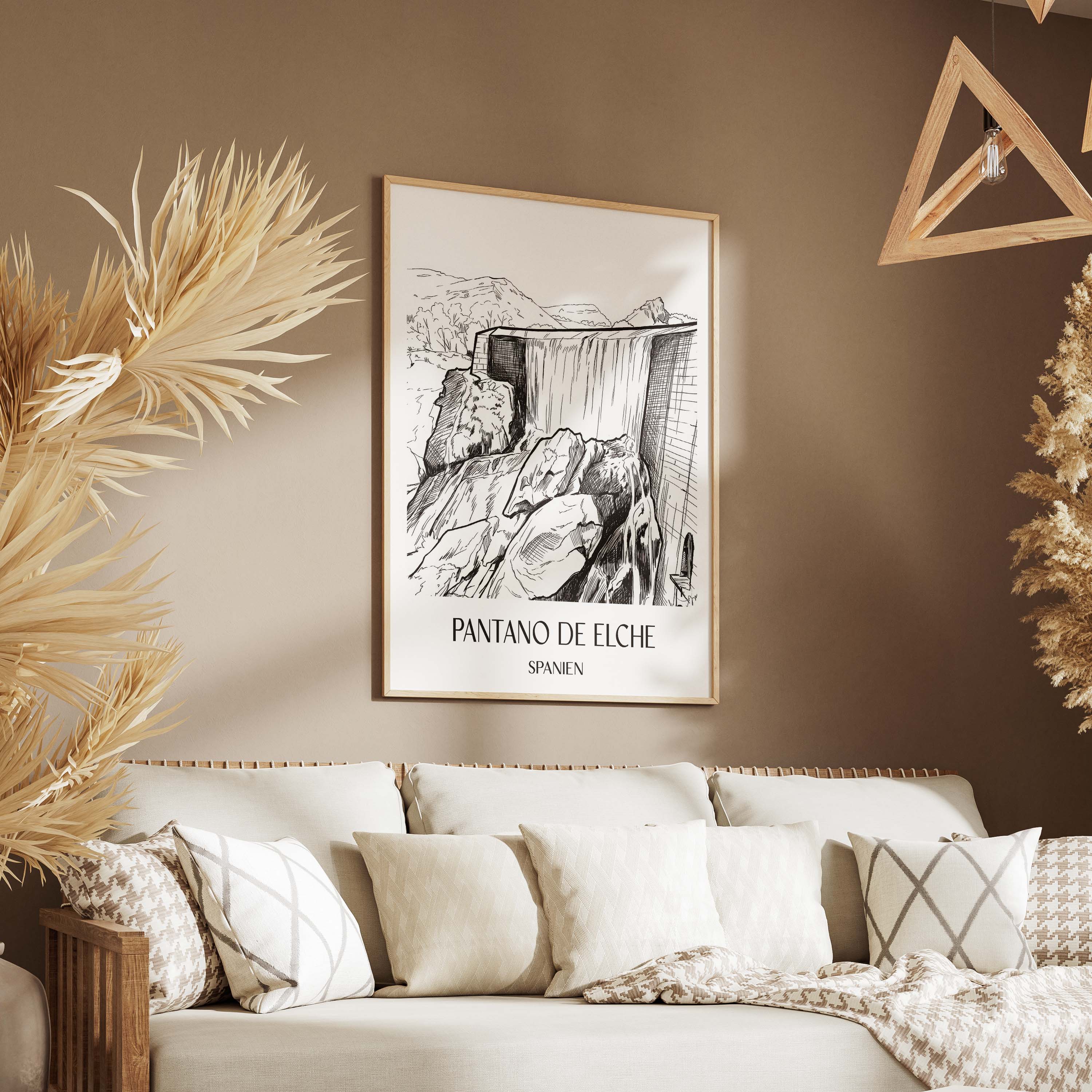 pantano-de-elche-spanien-spanien-poster-skizze