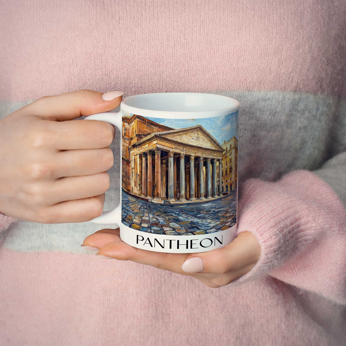 pantheon-rom-italien-kaffeebecher-oil-painting-oelgemaelde