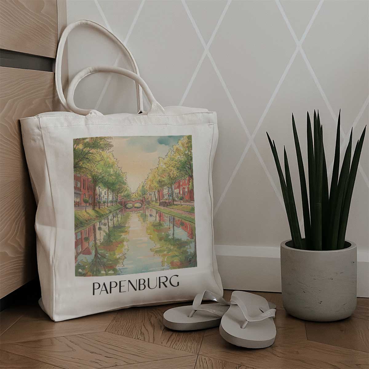 papenburg-niedersachsen-deutschland-einkaufstasche-aquarell