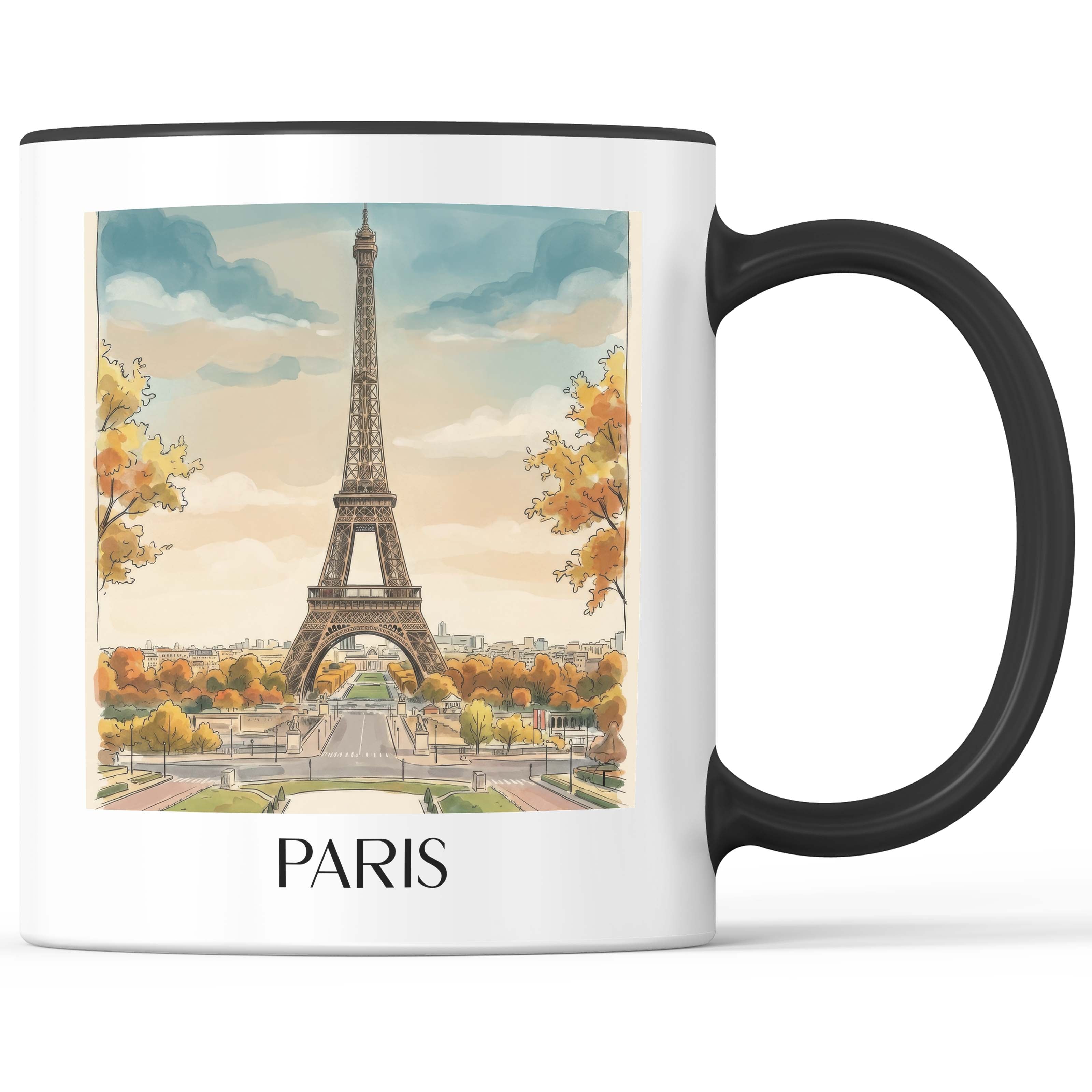 paris-frankreich-kaffeebecher-aquarell