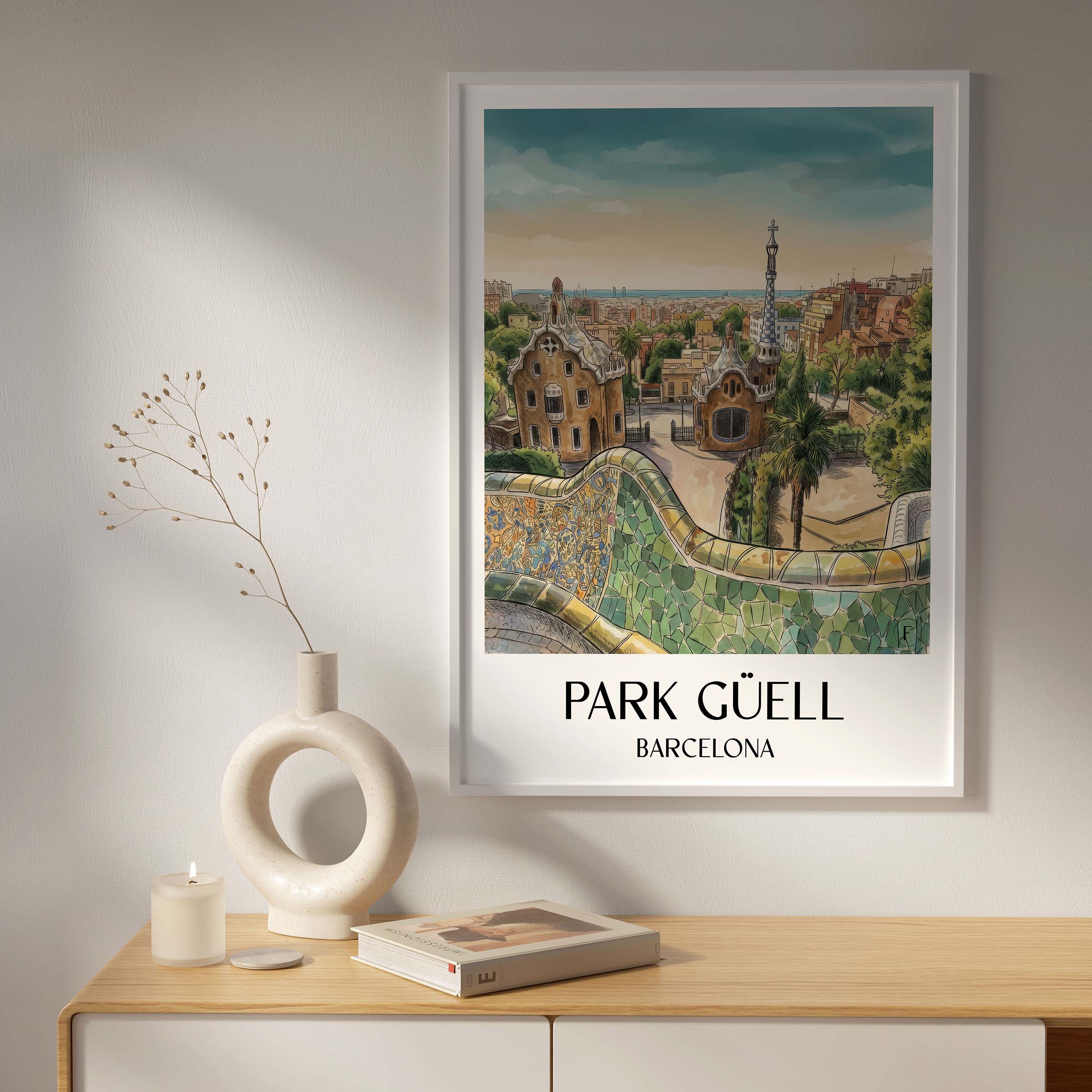 park-güell-barcelona-spanien-poster-aquarell