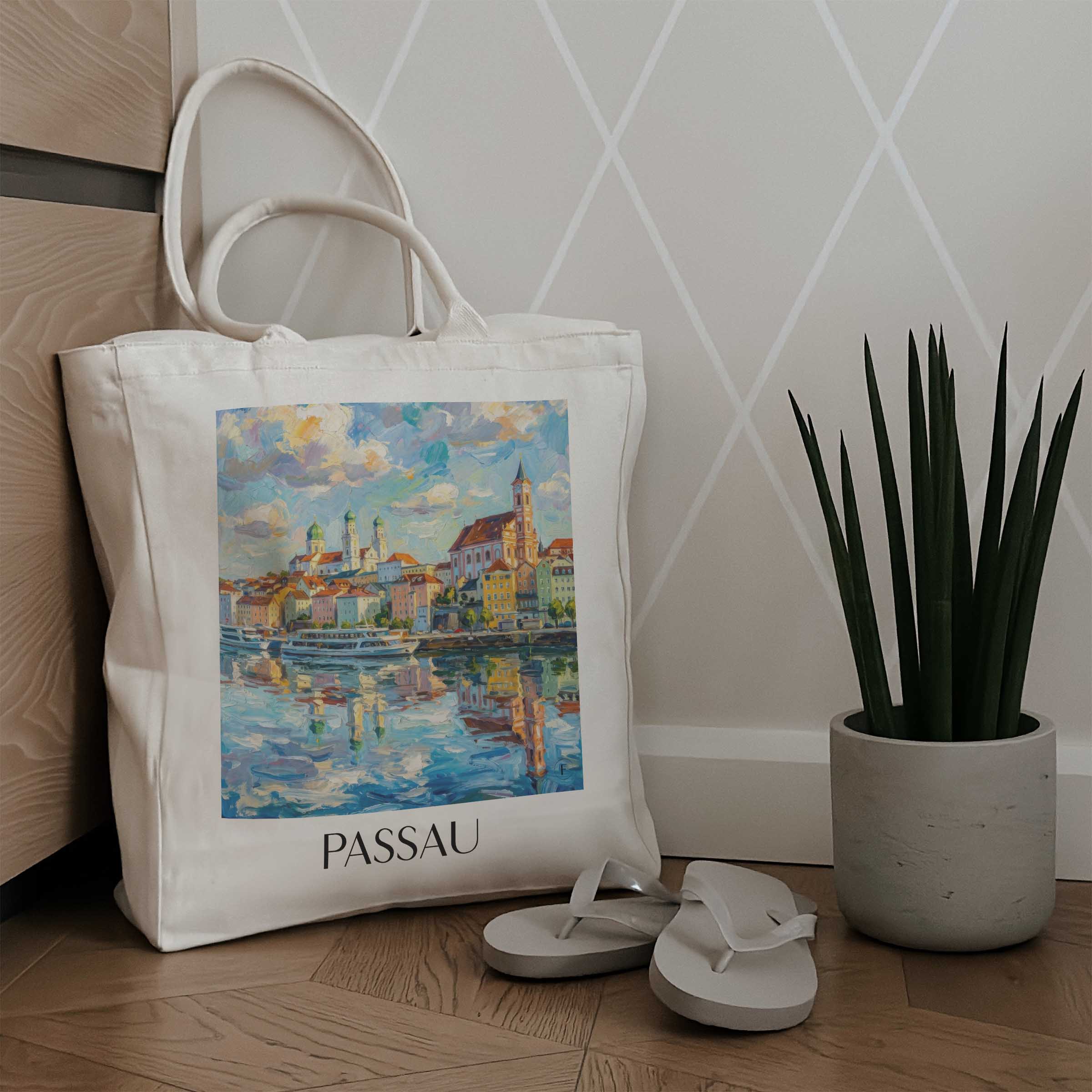 passau-niederbayern-deutschland-einkaufstasche-oil-painting-oelgemaelde