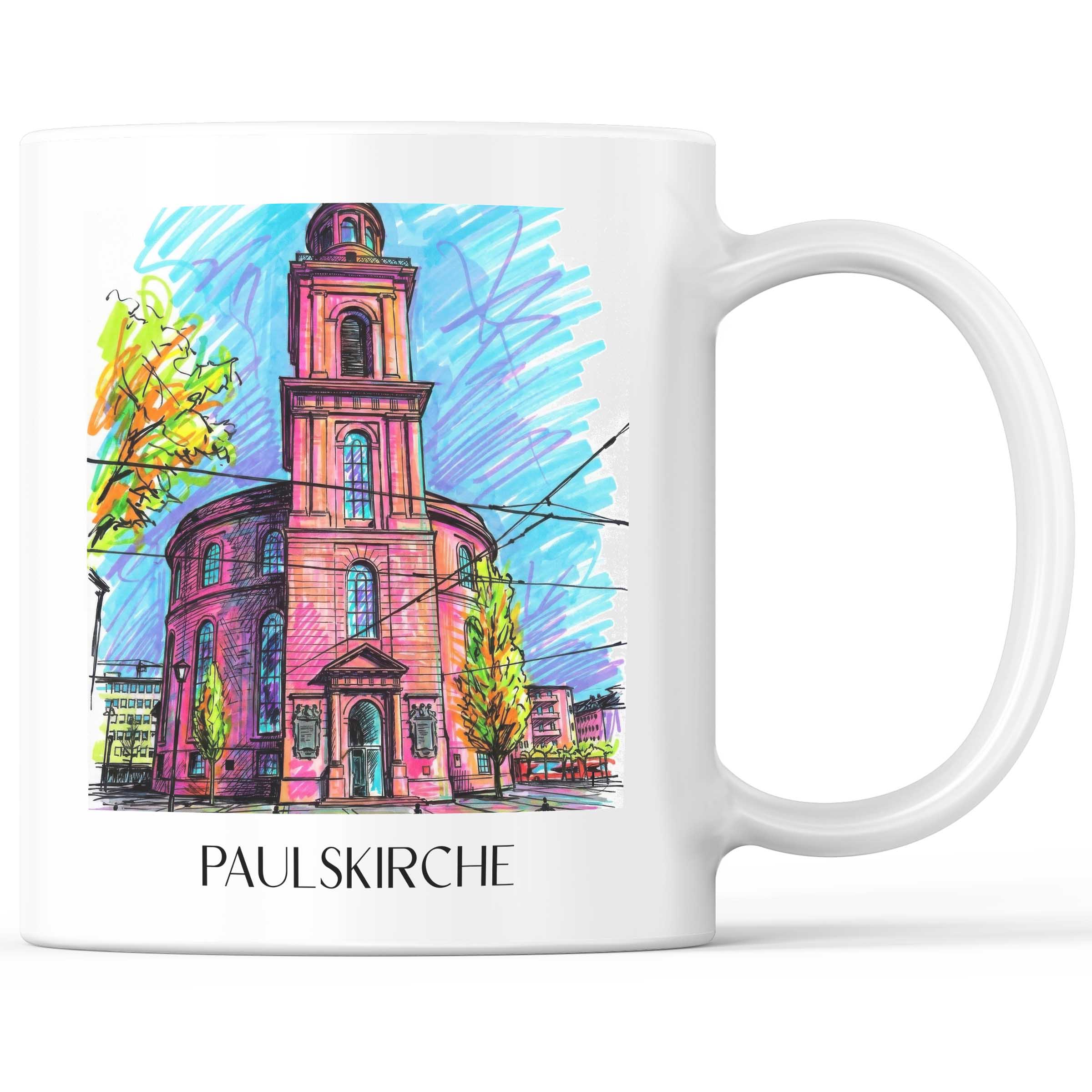 Paulskirche Kaffeebecher - Frankfurt - Deutschland Becher - Kaffeetasse im Tag Graffiti Stil