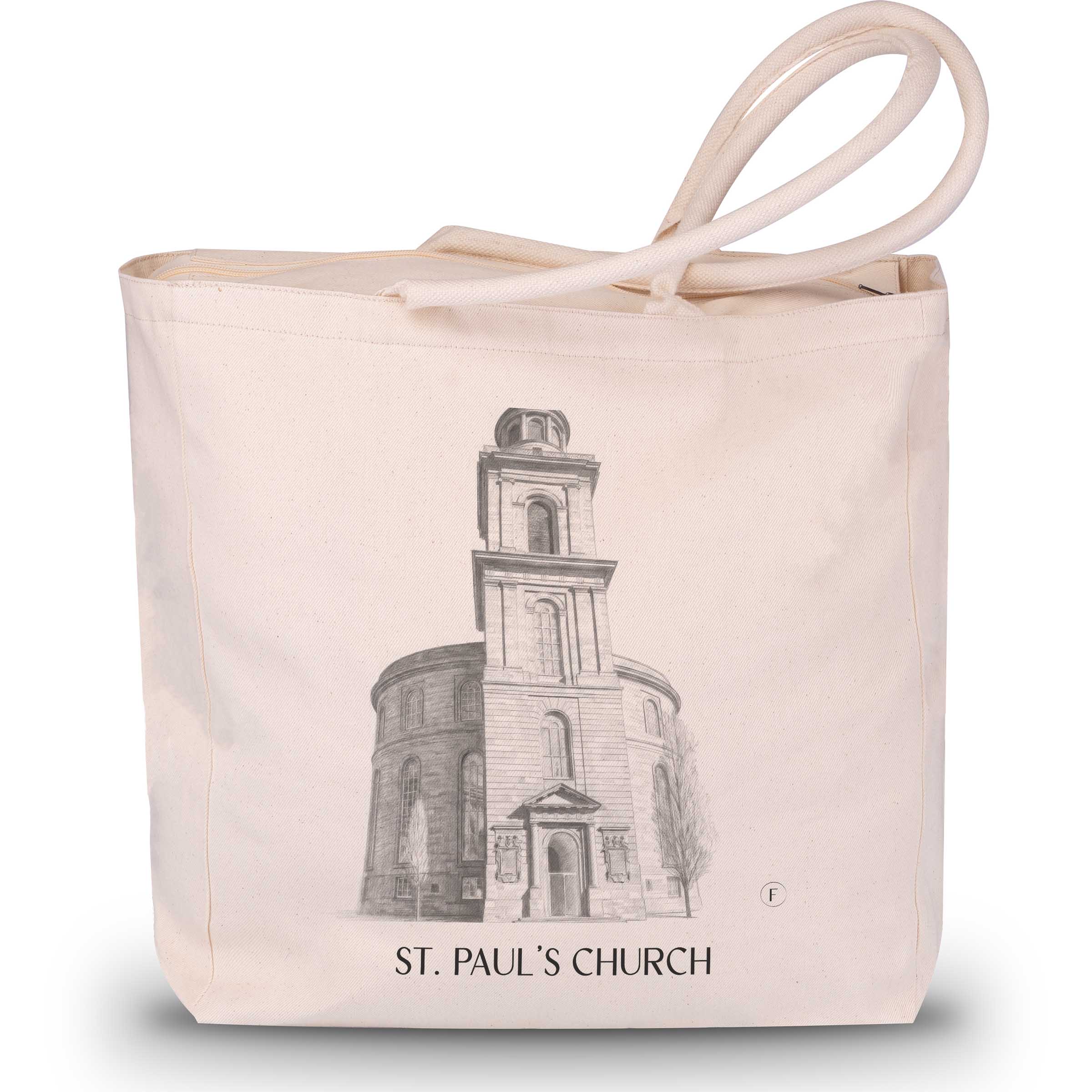 Paulskirche Shopping Tasche - Frankfurt - Deutschland Tote Bag - Einkaufstasche im Zeichnung Stil