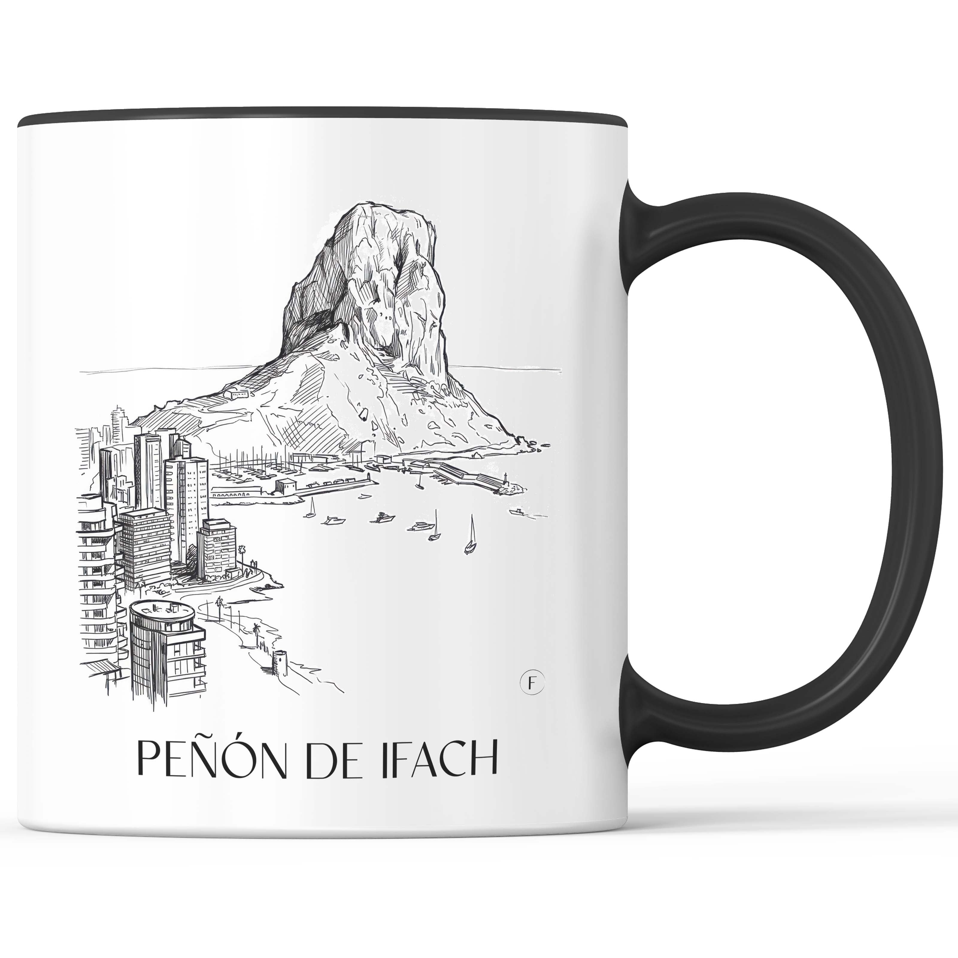 peñón-de-ifach-calpe-spanien-kaffeebecher-skizze