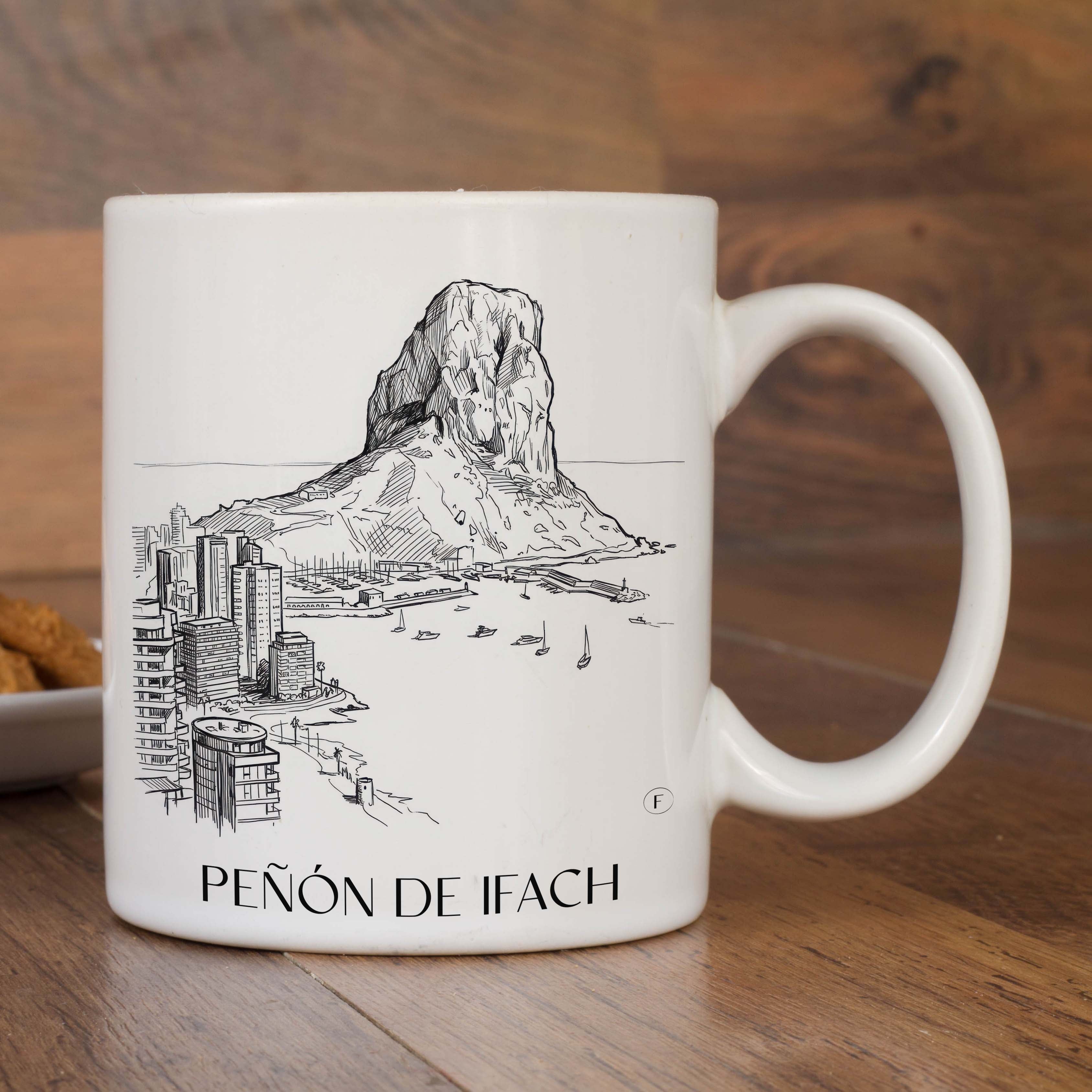 peñón-de-ifach-calpe-spanien-kaffeebecher-skizze