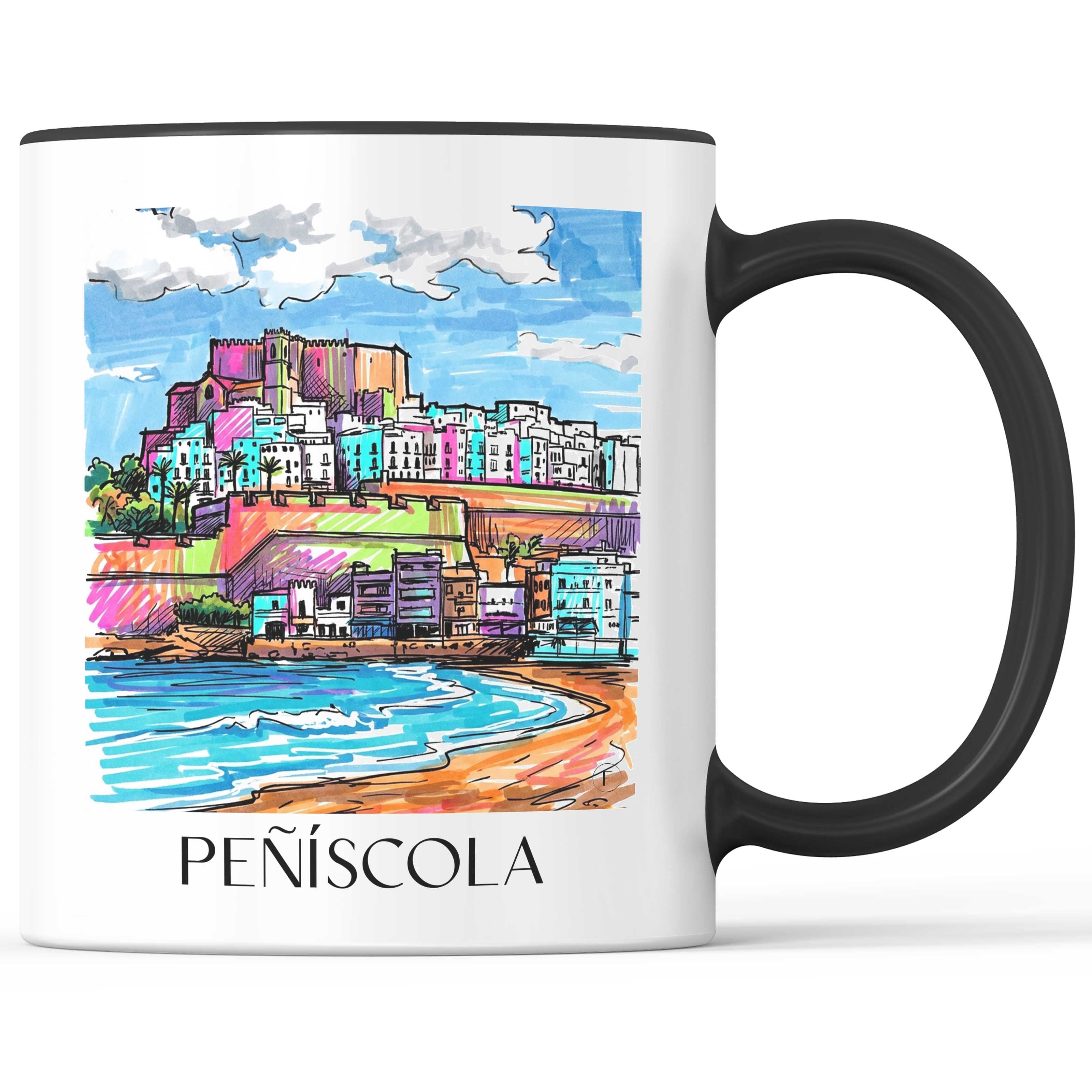 peñíscola-spanien-spanien-kaffeebecher-graffiti