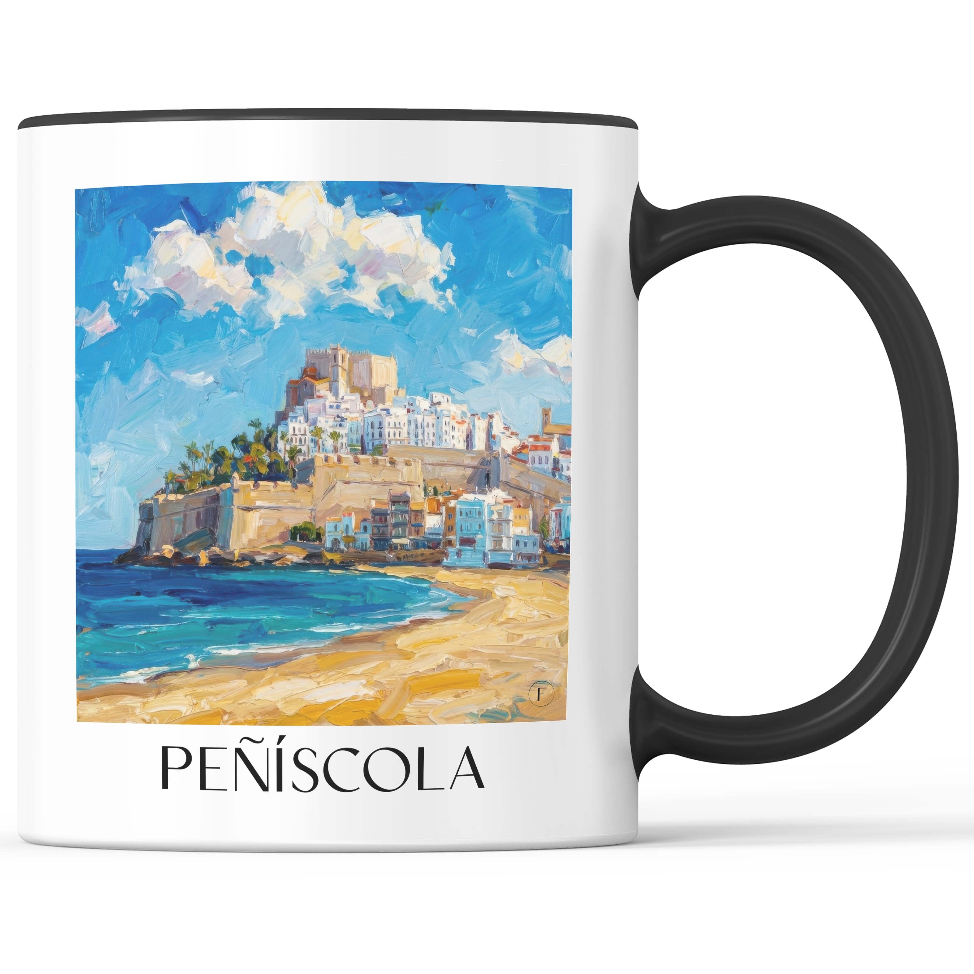 peñíscola-spanien-spanien-kaffeebecher-oil-painting-oelgemaelde