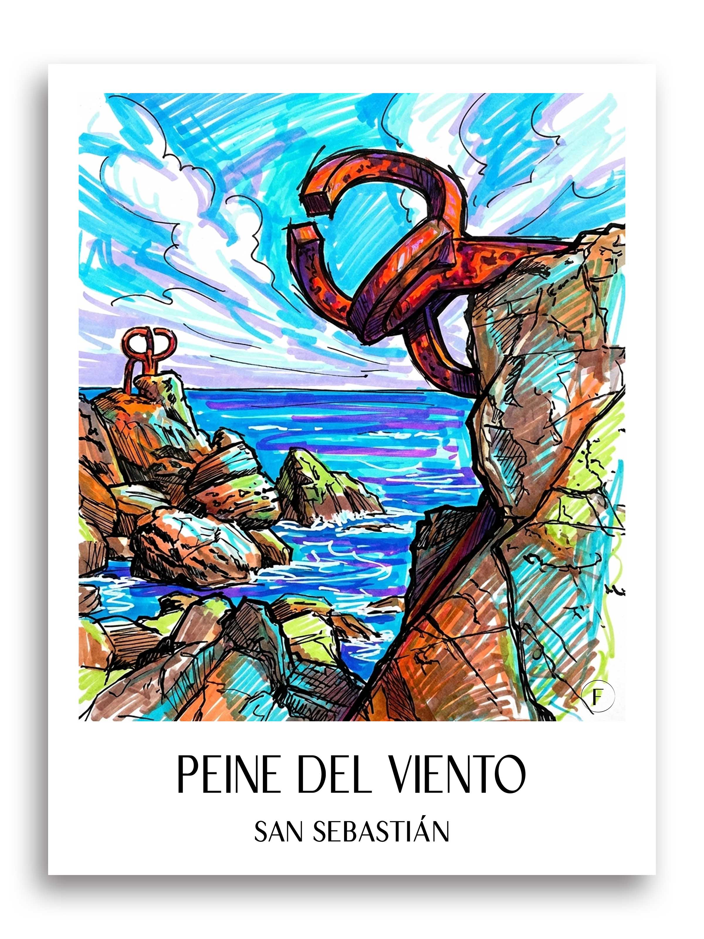 peine-del-viento-san-sebastián-spanien-poster-graffiti