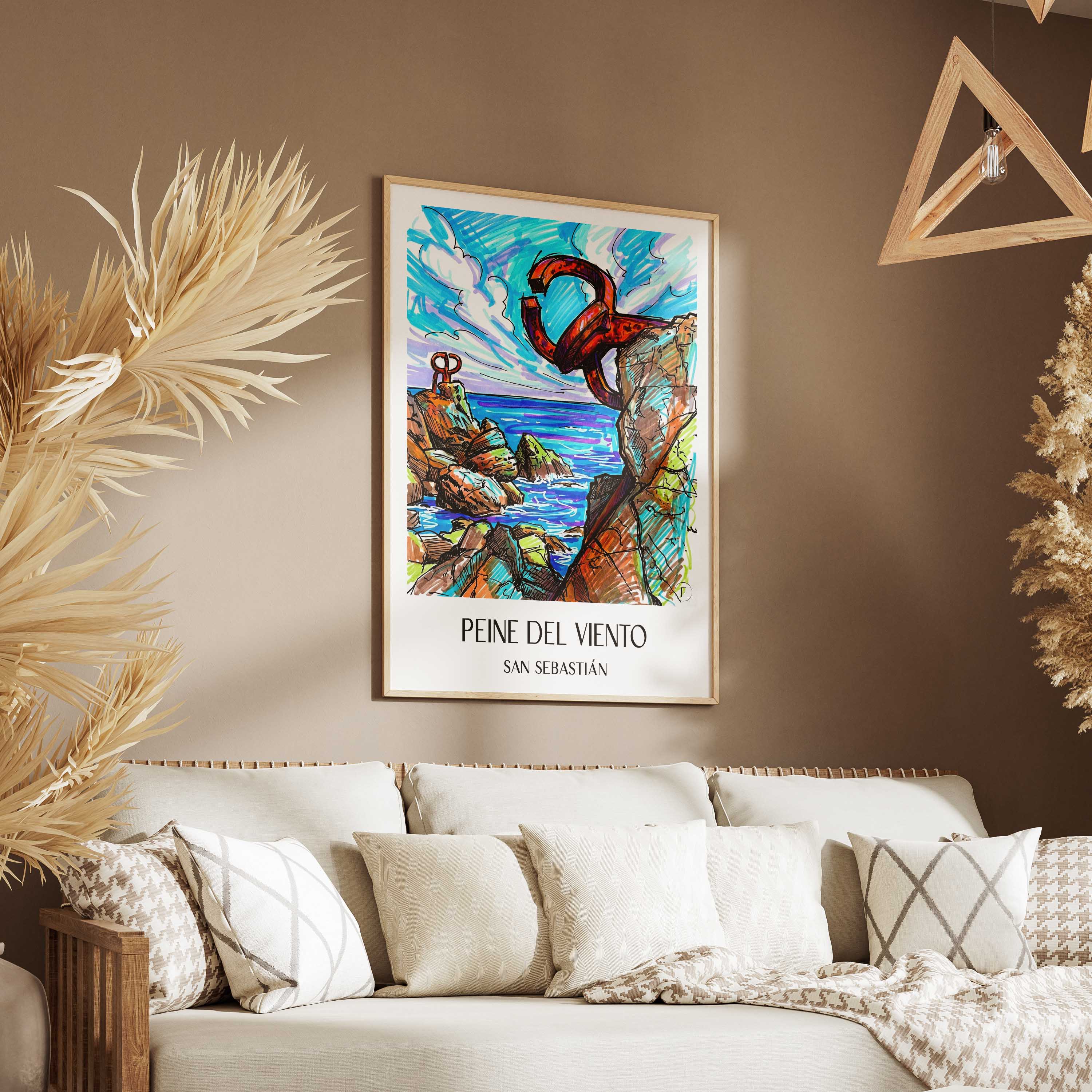 peine-del-viento-san-sebastián-spanien-poster-graffiti