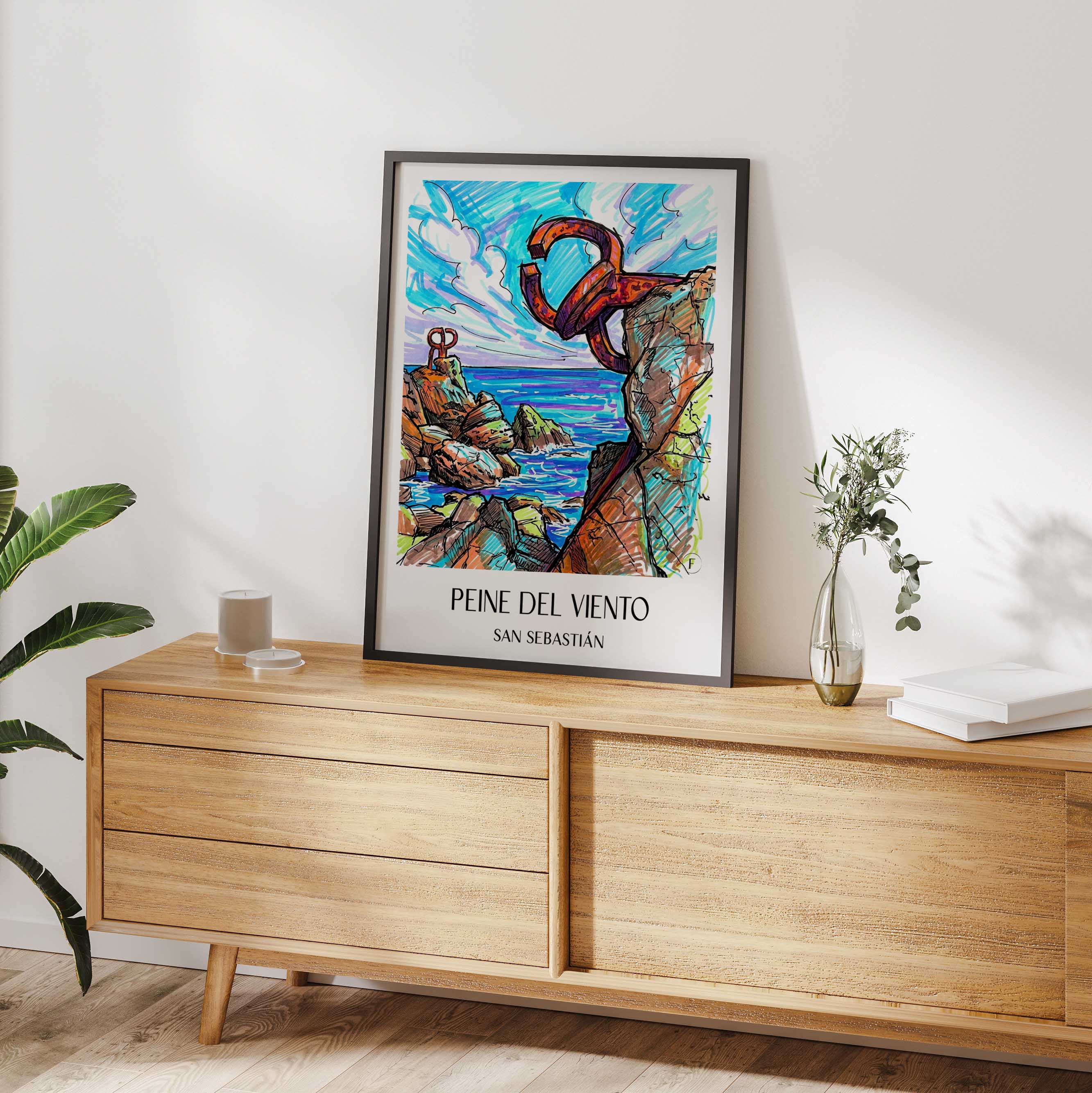 peine-del-viento-san-sebastián-spanien-poster-graffiti