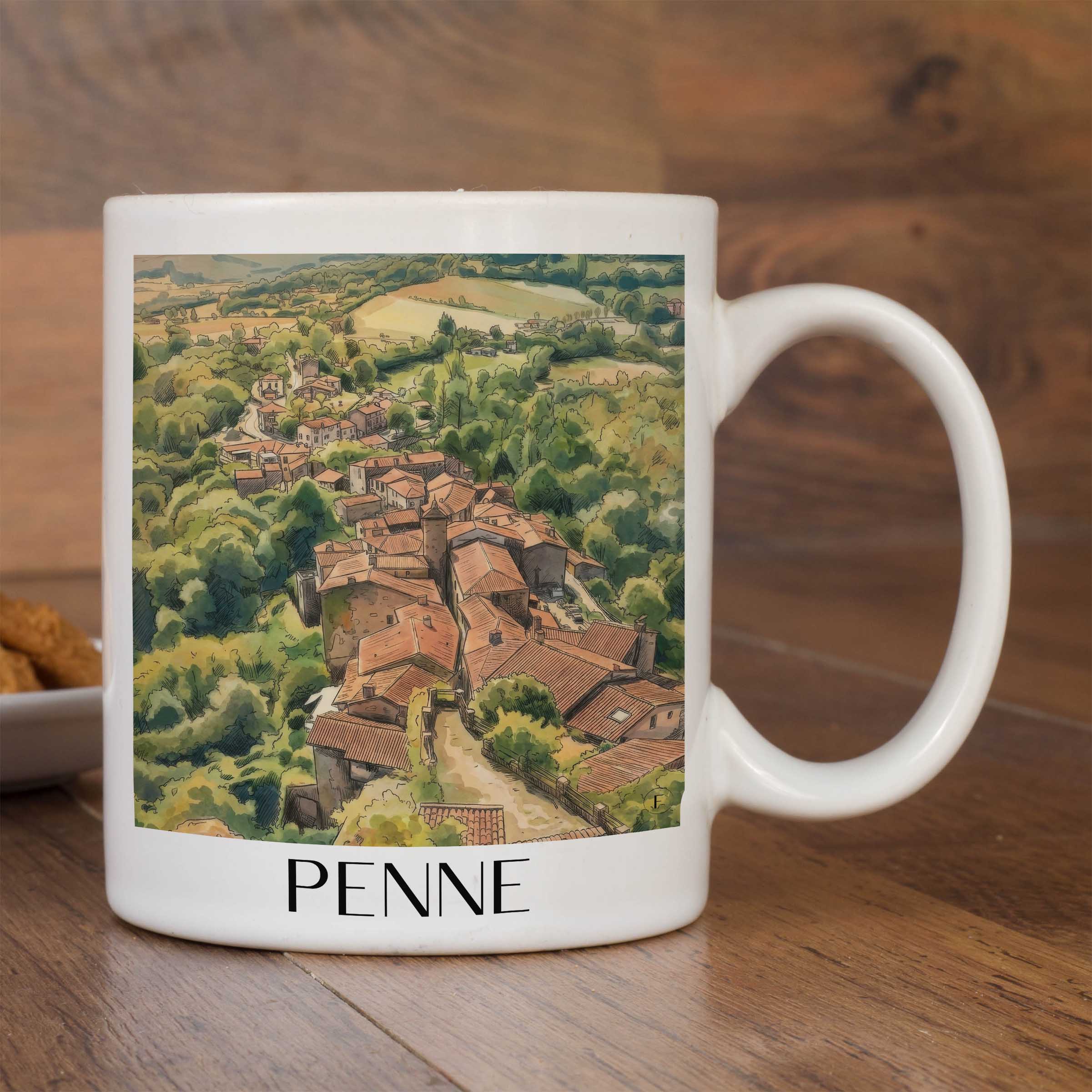 penne--vallée-de-l'aveyron-frankreich-kaffeebecher-aquarell