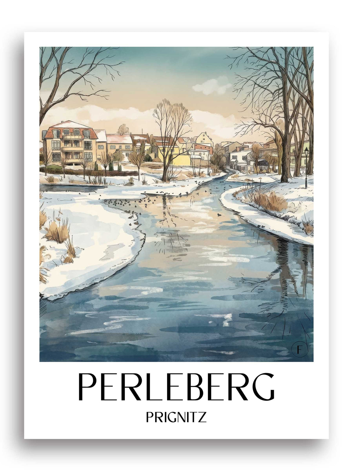 perleberg-prignitz-deutschland-poster-aquarell