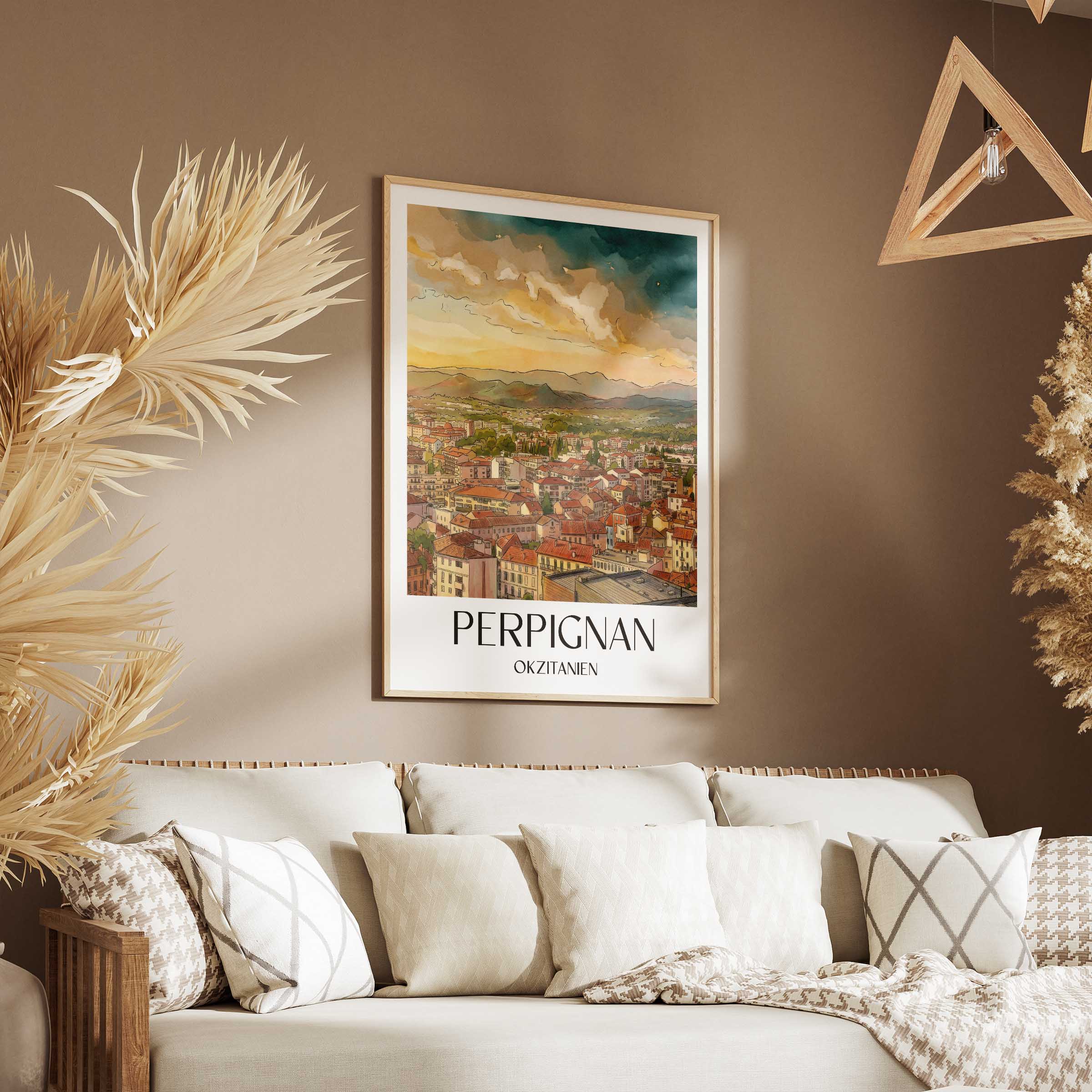 perpignan-okzitanien-frankreich-poster-aquarell