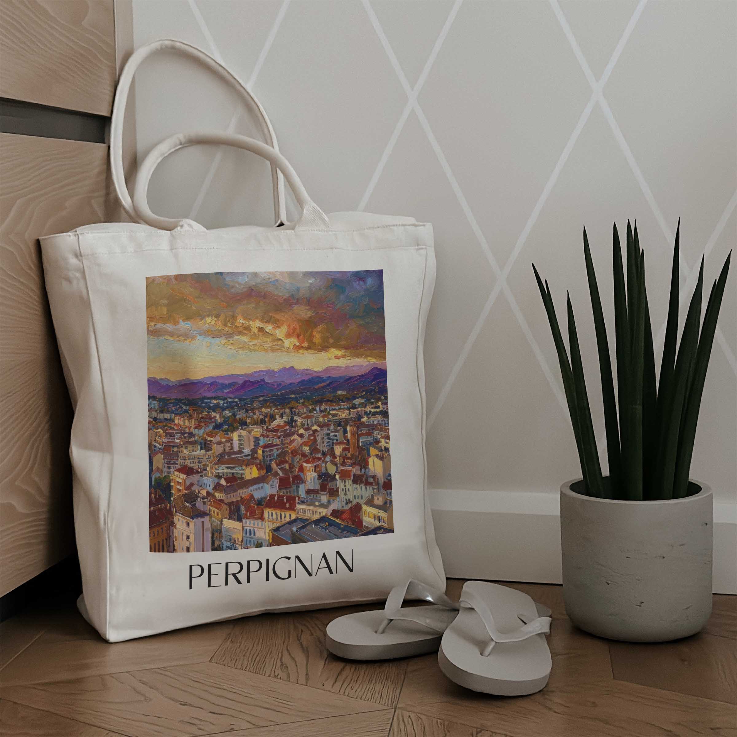 perpignan-okzitanien-frankreich-einkaufstasche-oil-painting-oelgemaelde