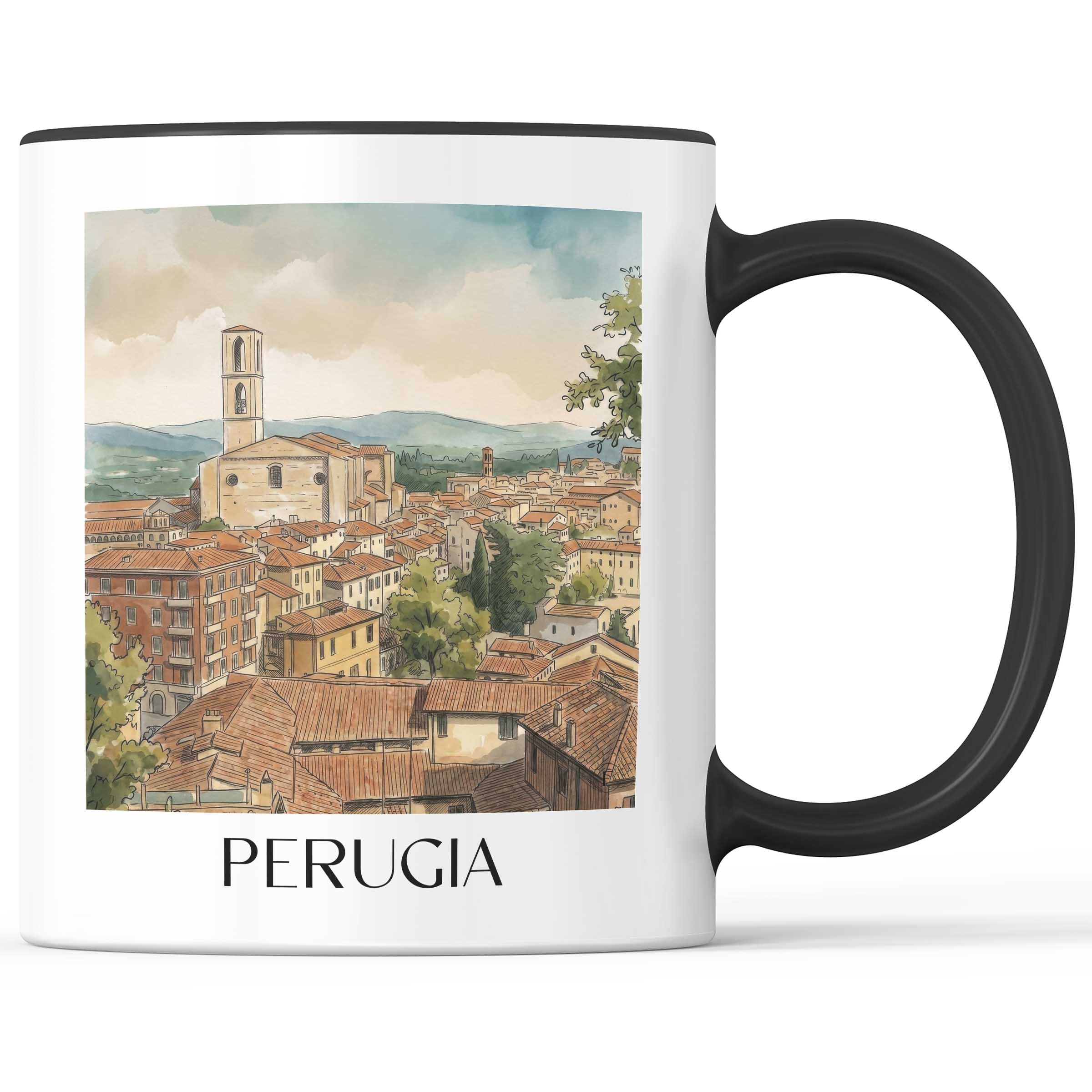 perugia-umbrien-italien-kaffeebecher-aquarell