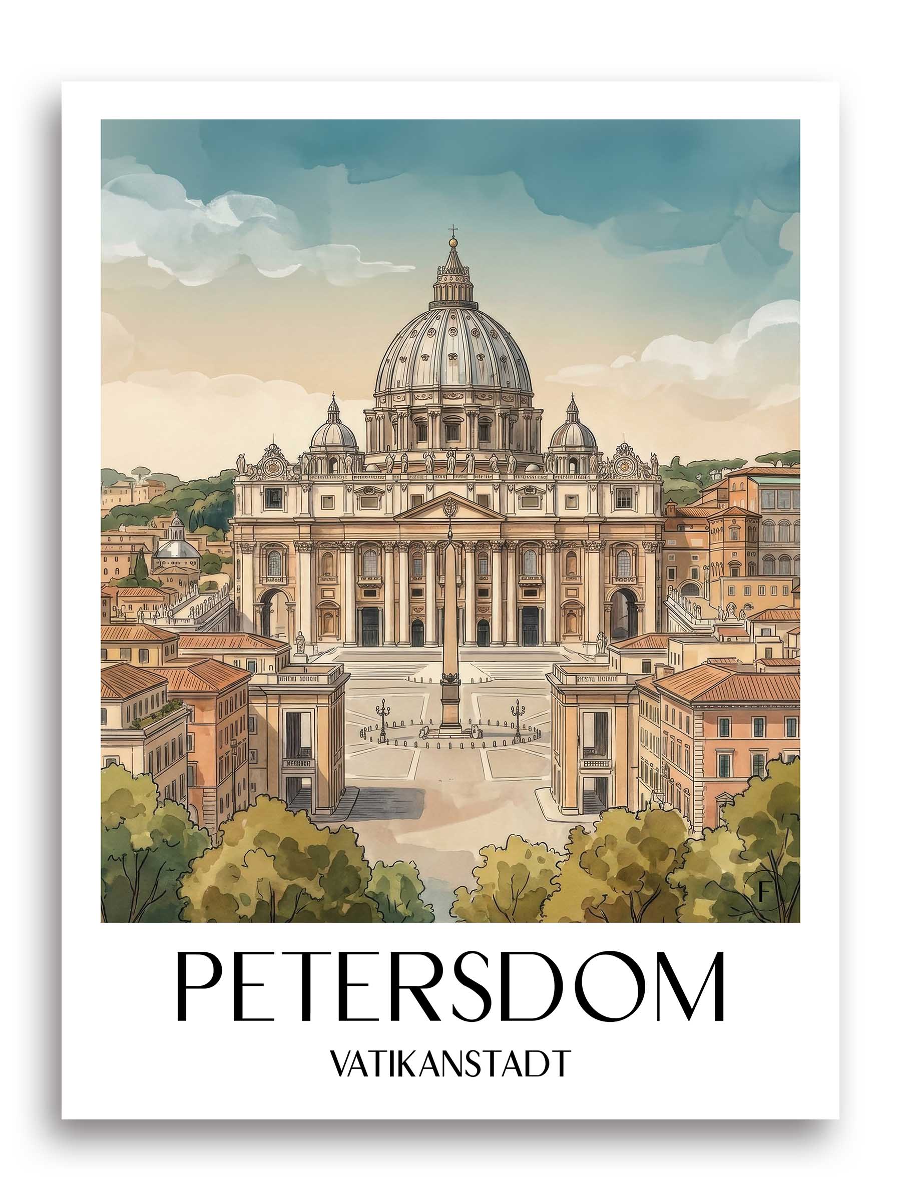 petersdom-vatikanstadt-italien-poster-aquarell