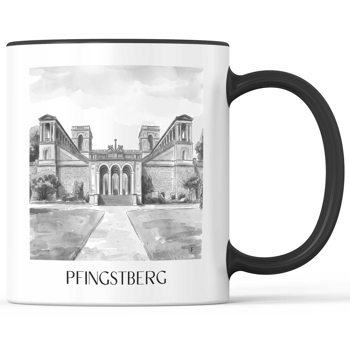 pfingstberg-potsdam-deutschland-kaffeebecher-aquarell-schwarz-weiss