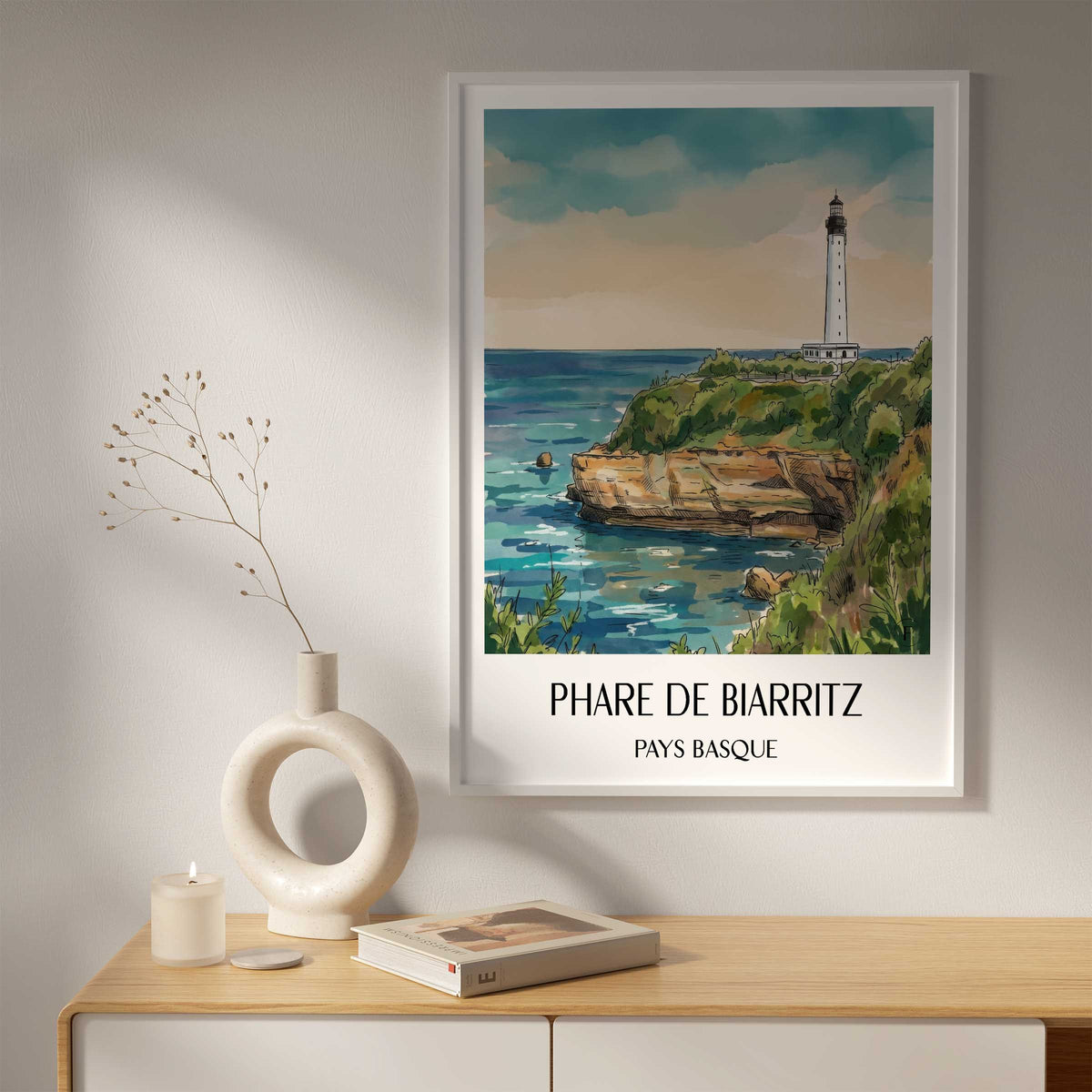 phare-de-biarritz-pays-basque-frankreich-poster-aquarell