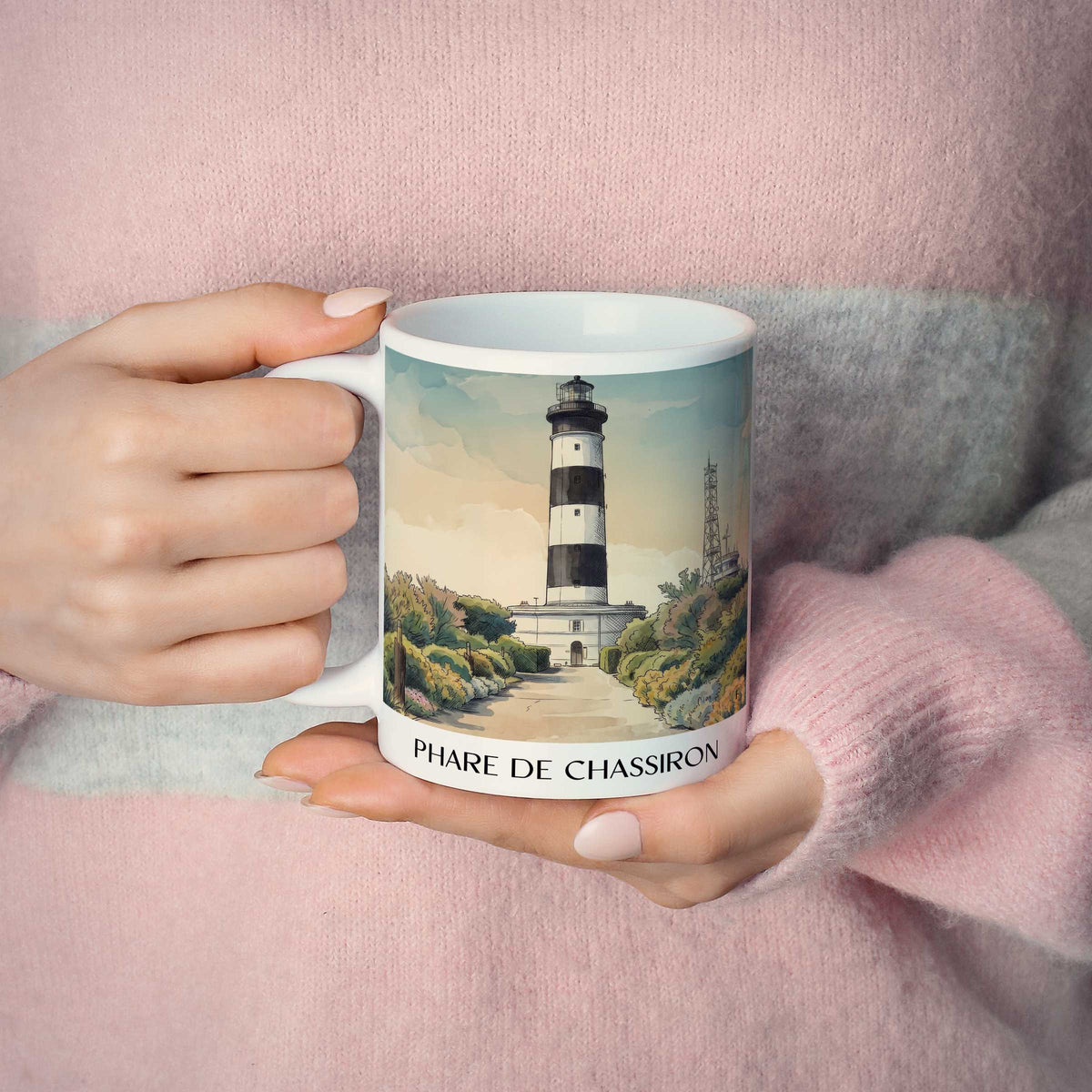 phare-de-chassiron-île-d'oléron-frankreich-kaffeebecher-aquarell