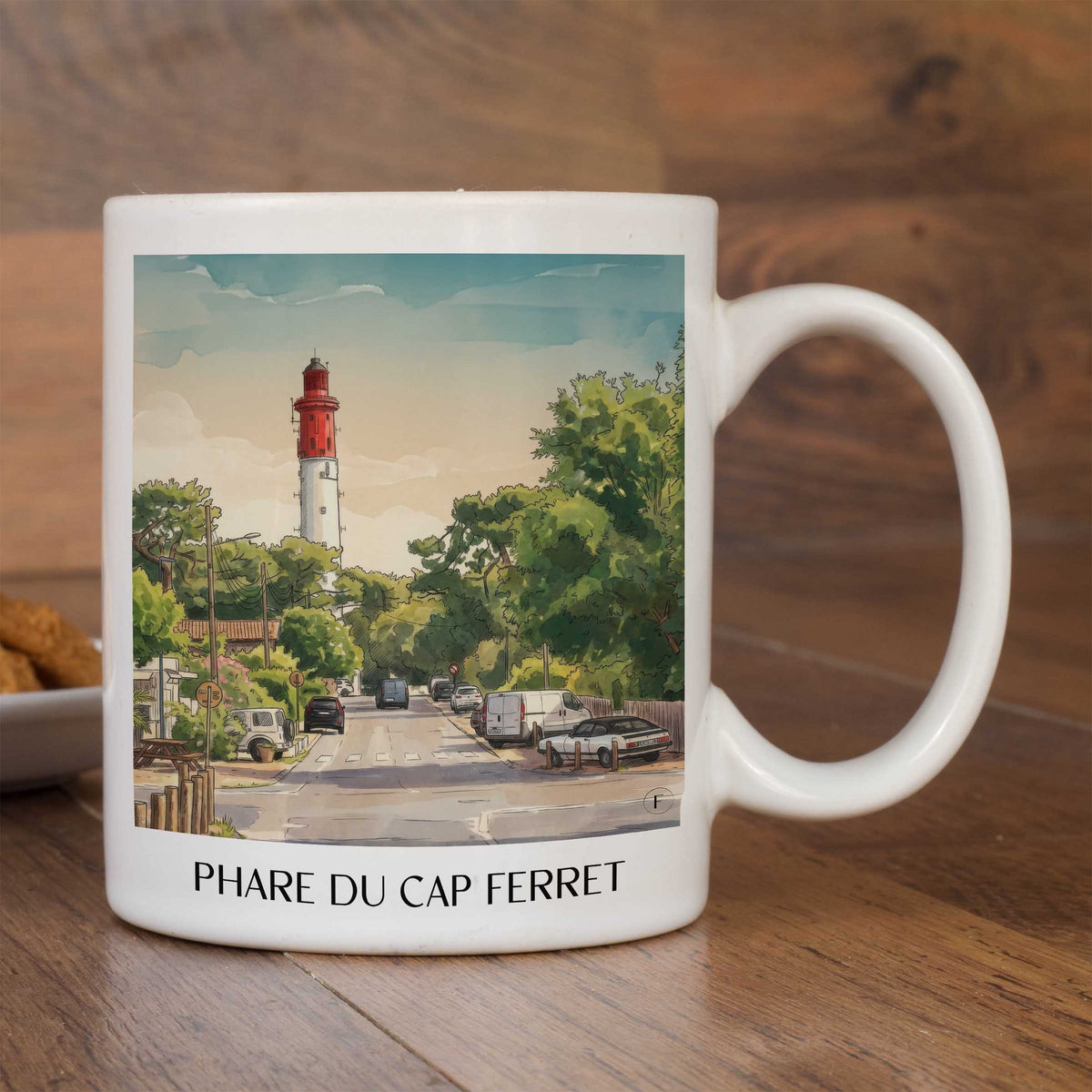 phare-du-cap-ferret-bassin-d'arcachon-frankreich-kaffeebecher-aquarell