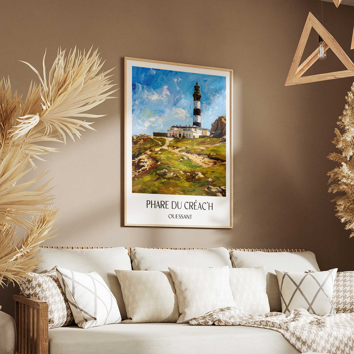 phare-du-créac'h-ouessant-frankreich-poster-oil-painting-oelgemaelde