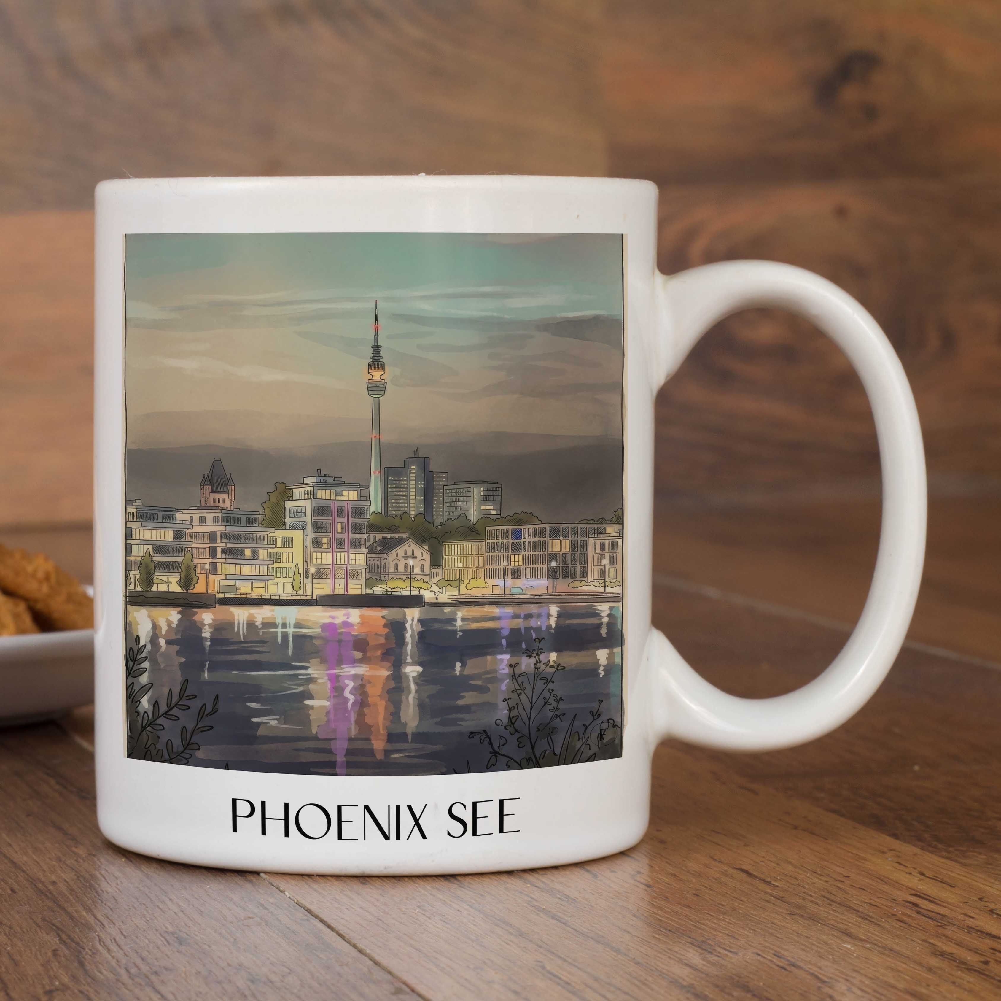 phoenix-see-dortmund-deutschland-kaffeebecher-aquarell
