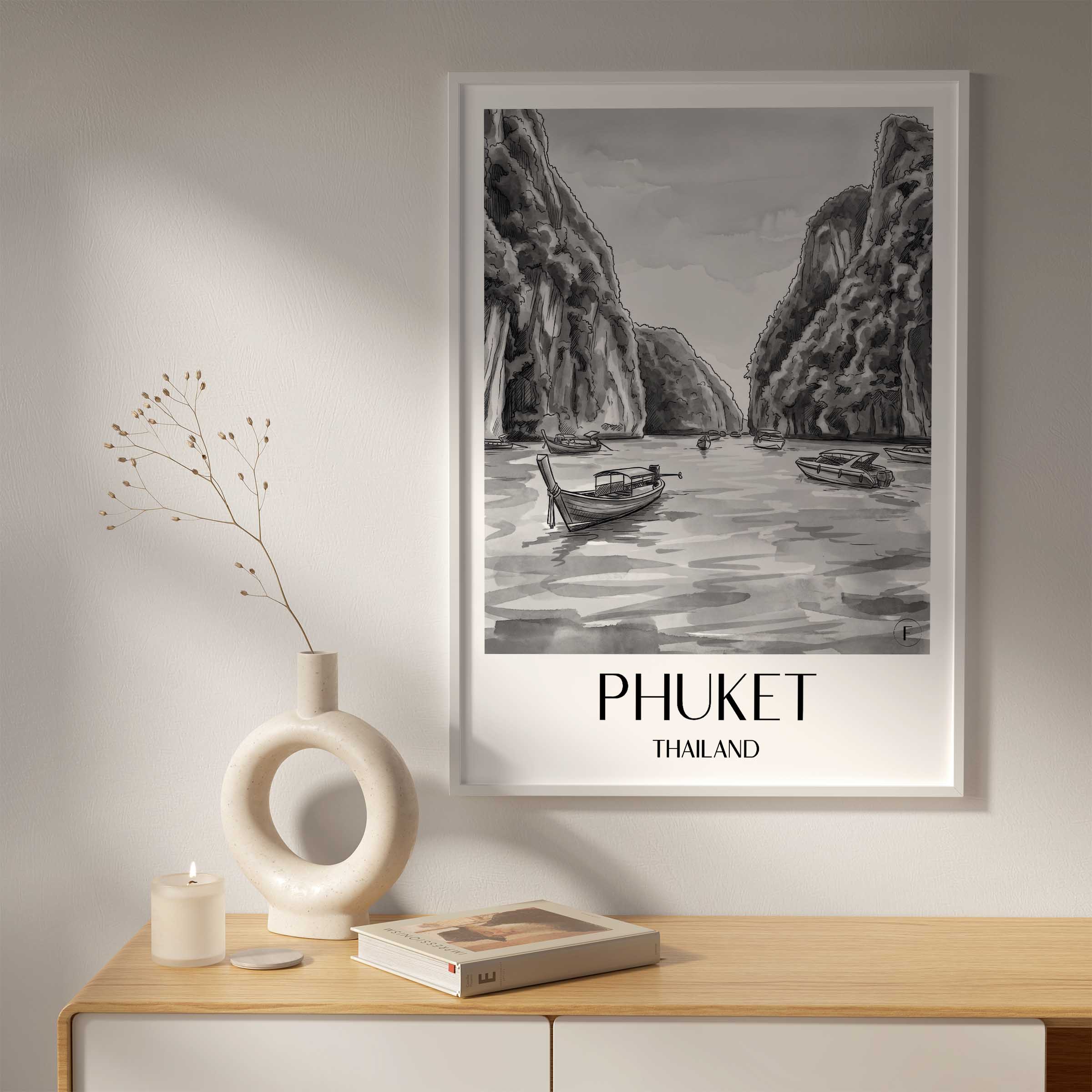 phuket-thailand-poster-aquarell-schwarz-weiss
