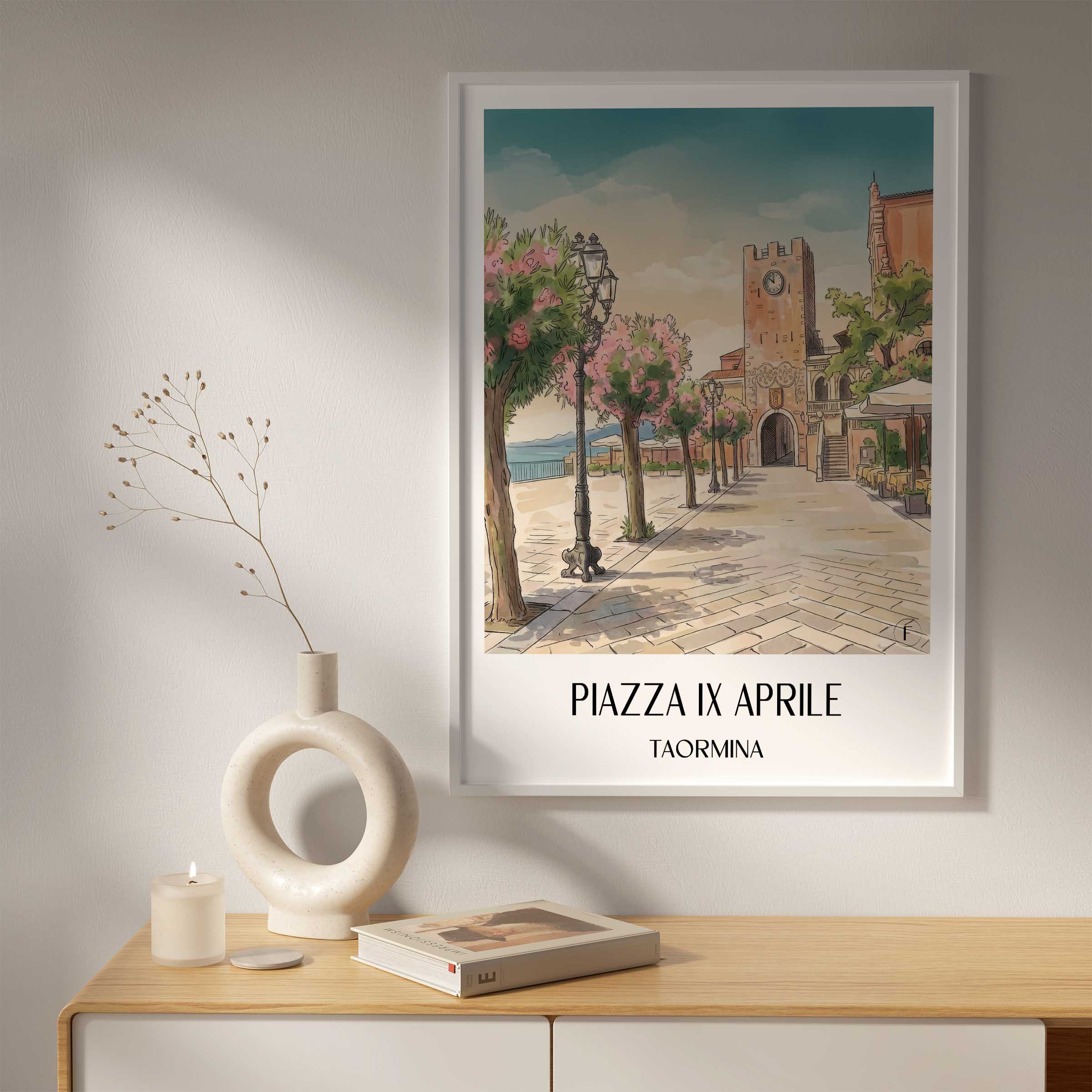 piazza-ix-aprile-taormina-italien-poster-aquarell