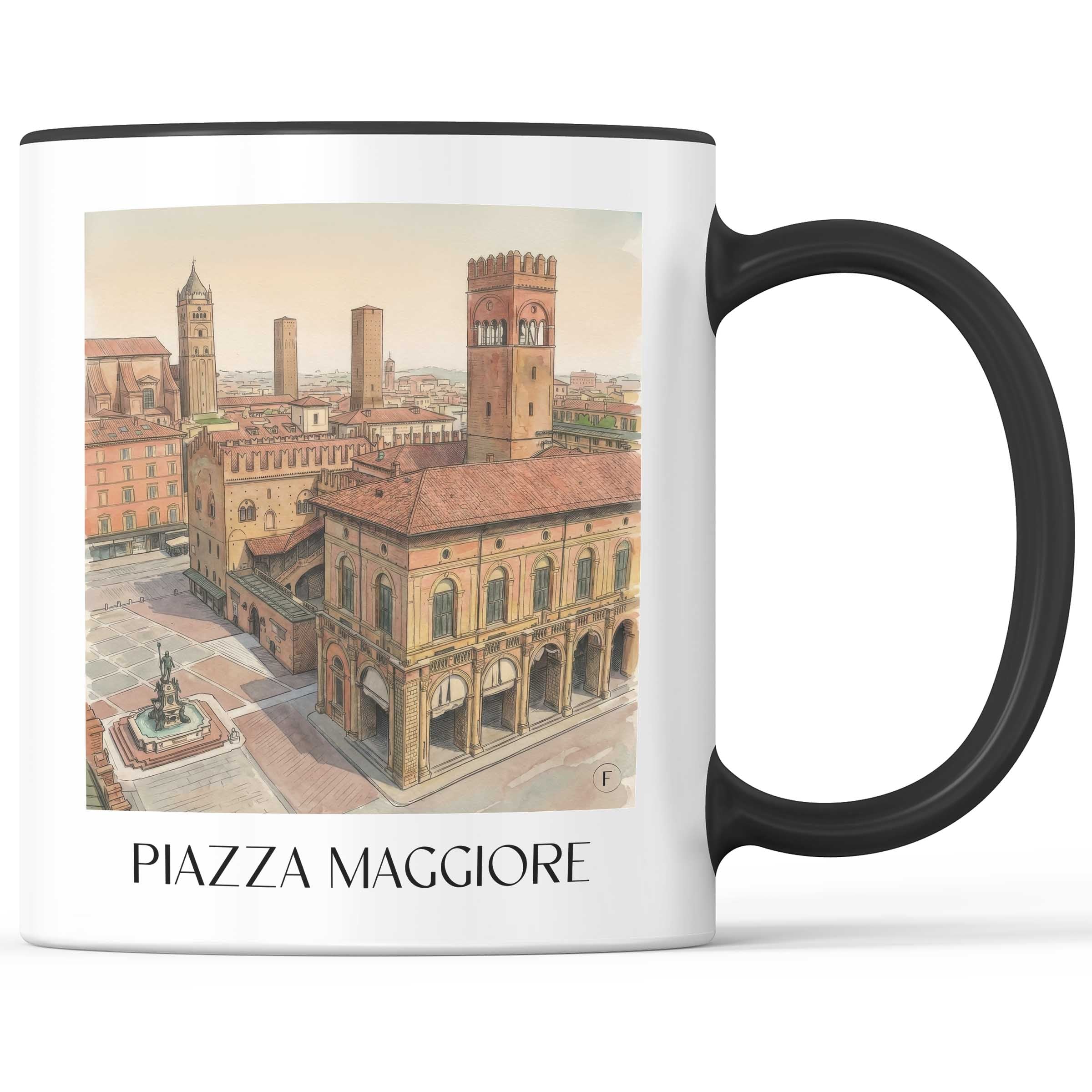 piazza-maggiore-bologna-italien-kaffeebecher-aquarell