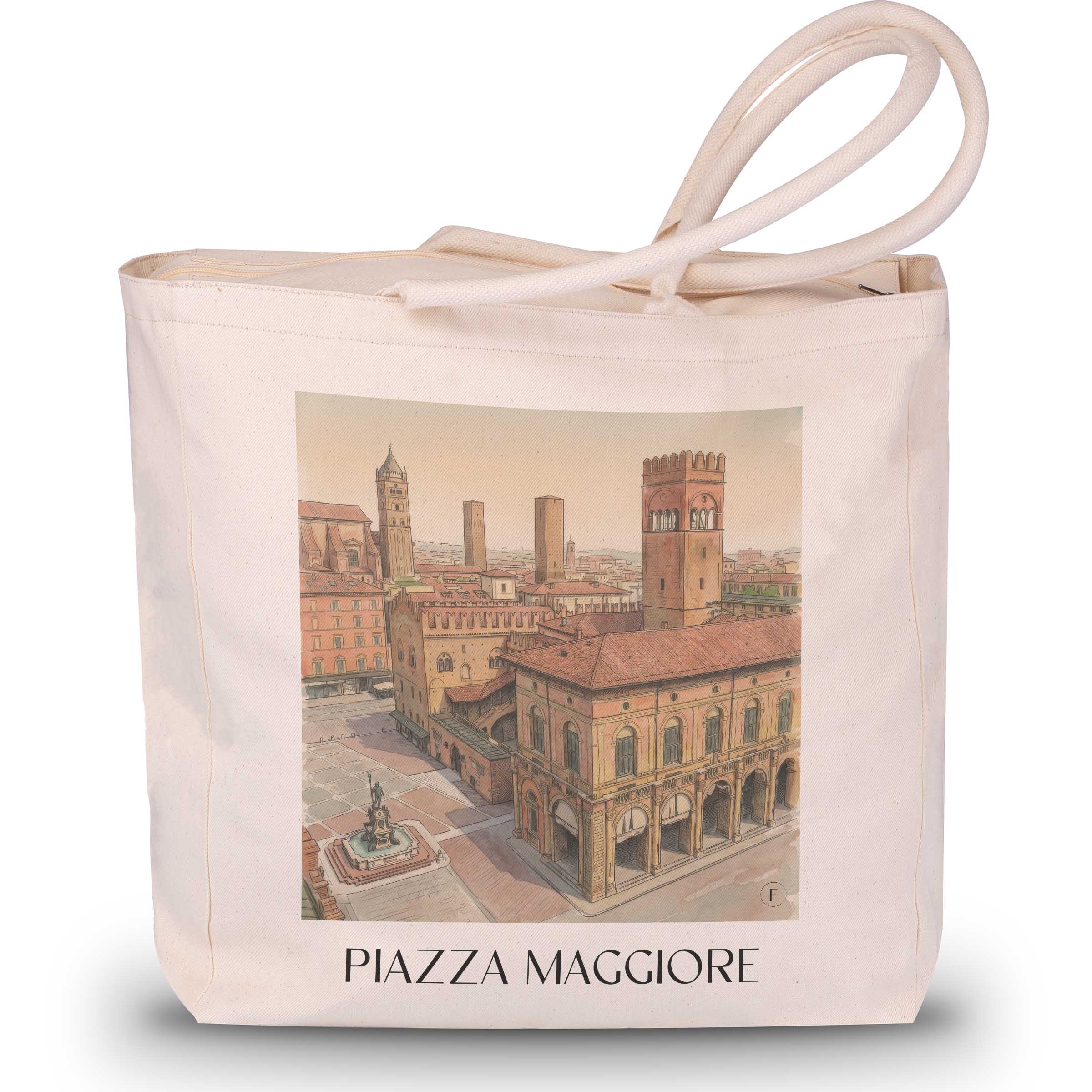 piazza-maggiore-bologna-italien-einkaufstasche-aquarell