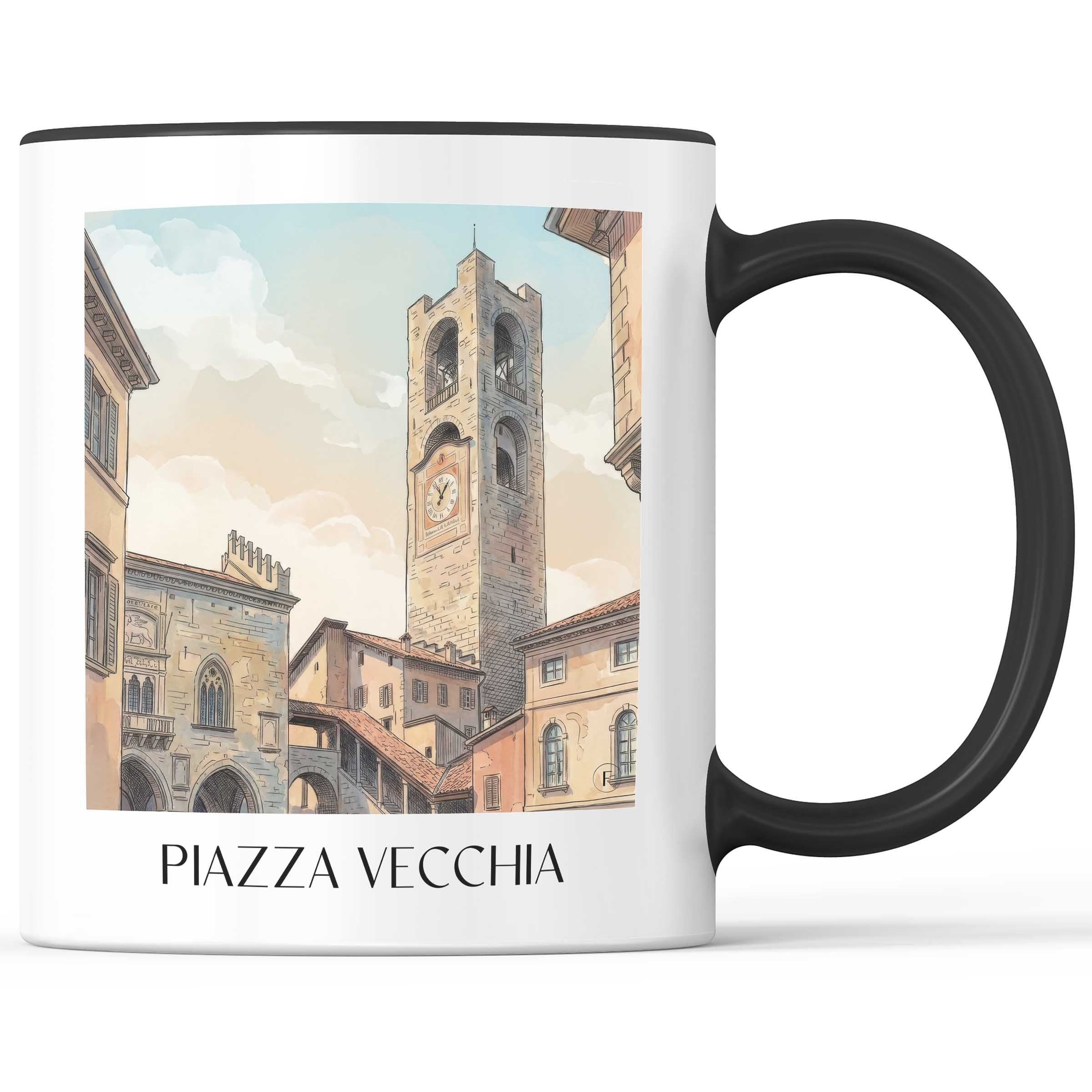 piazza-vecchia-bergamo-italien-kaffeebecher-aquarell