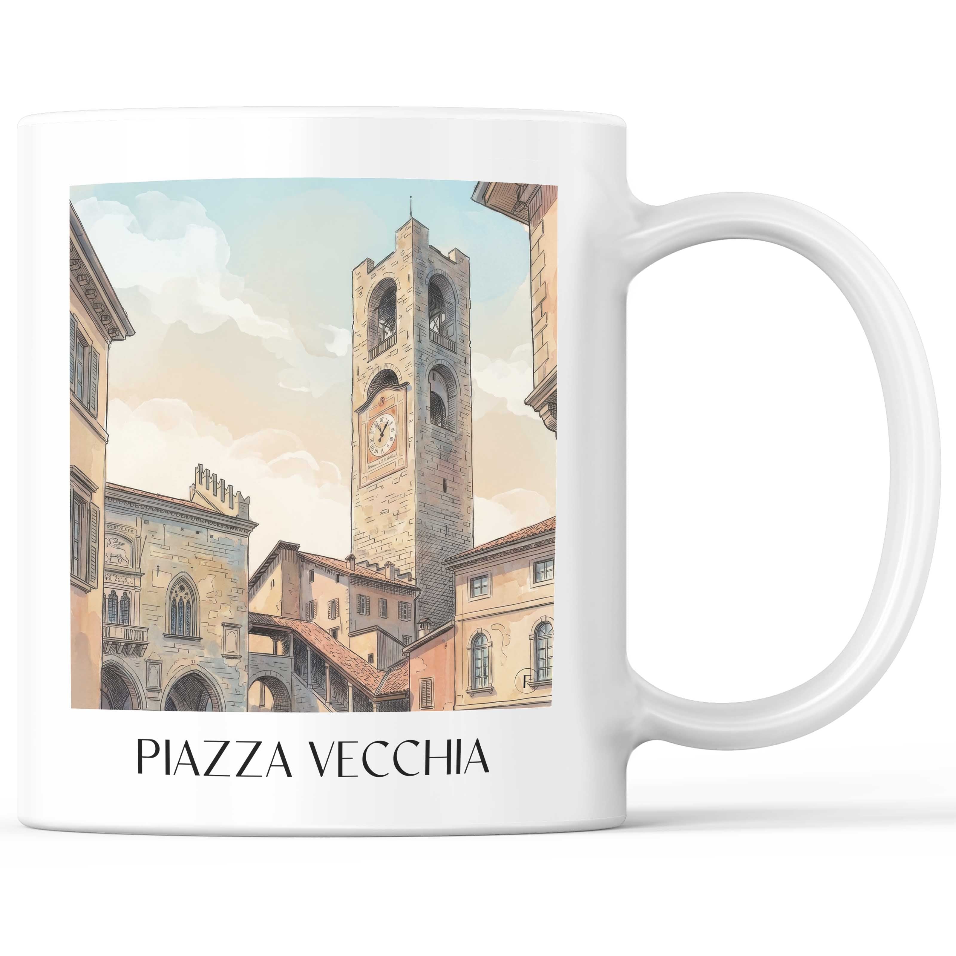 piazza-vecchia-bergamo-italien-kaffeebecher-aquarell