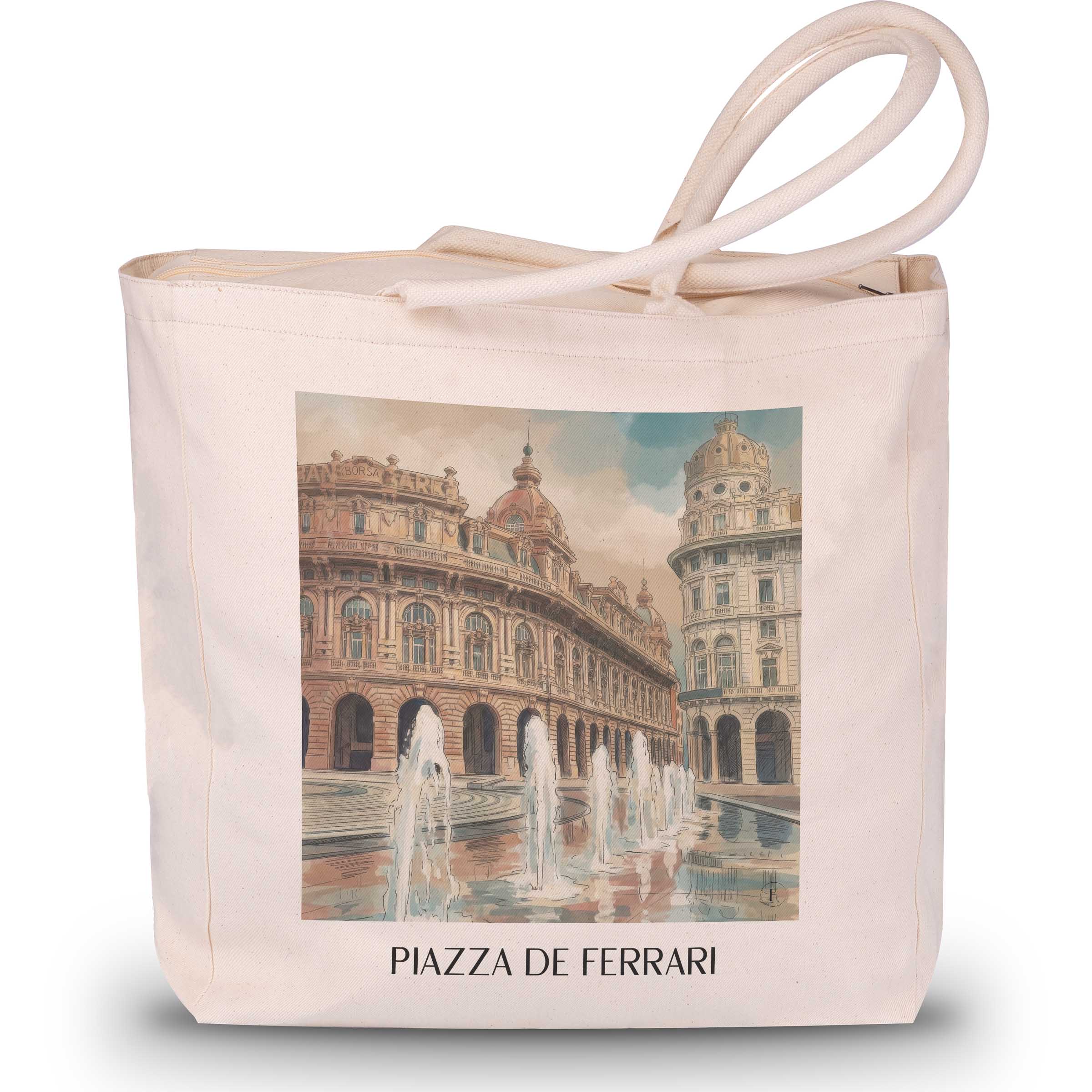 piazza-de-ferrari-genua-italien-einkaufstasche-aquarell