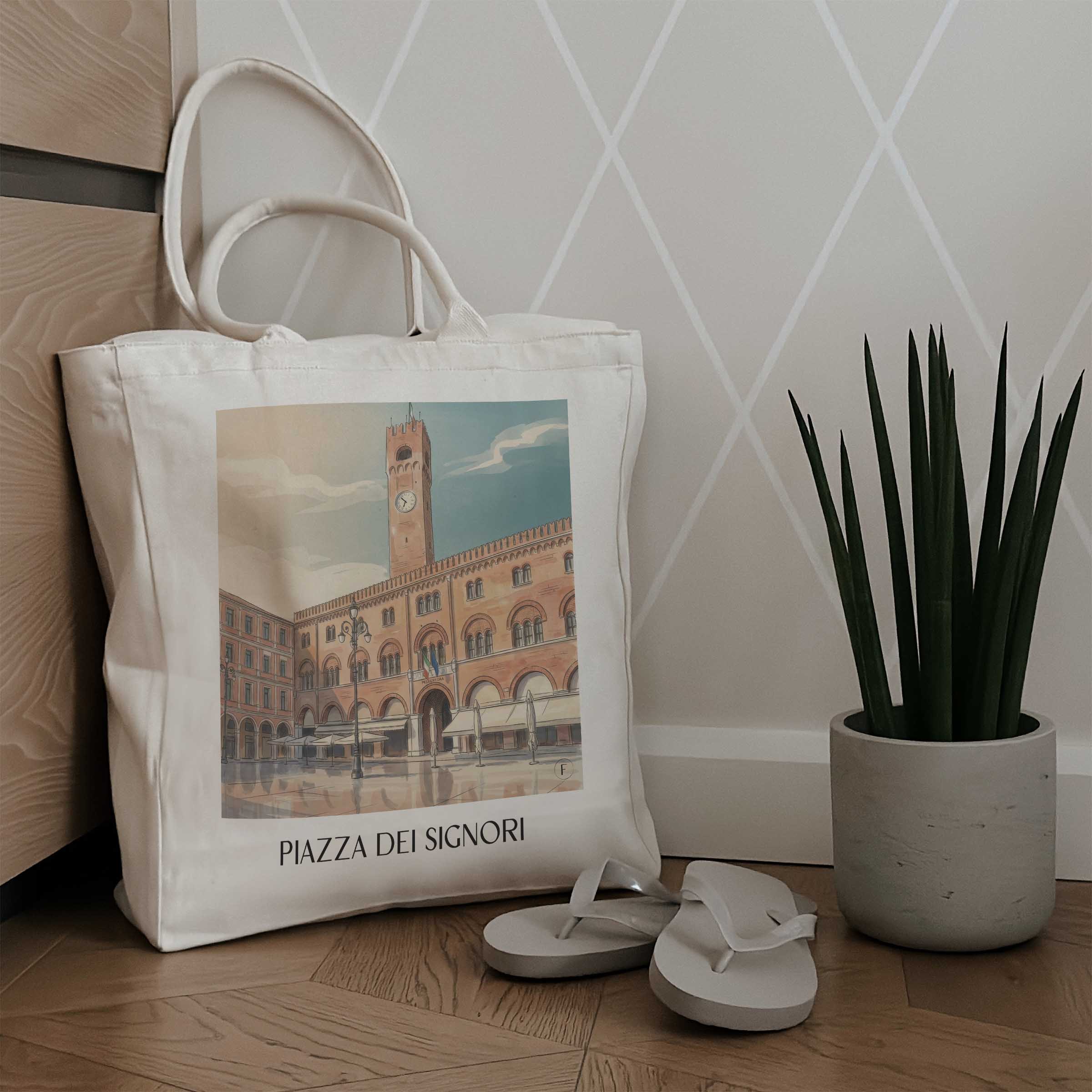 piazza-dei-signori-treviso-italien-einkaufstasche-aquarell