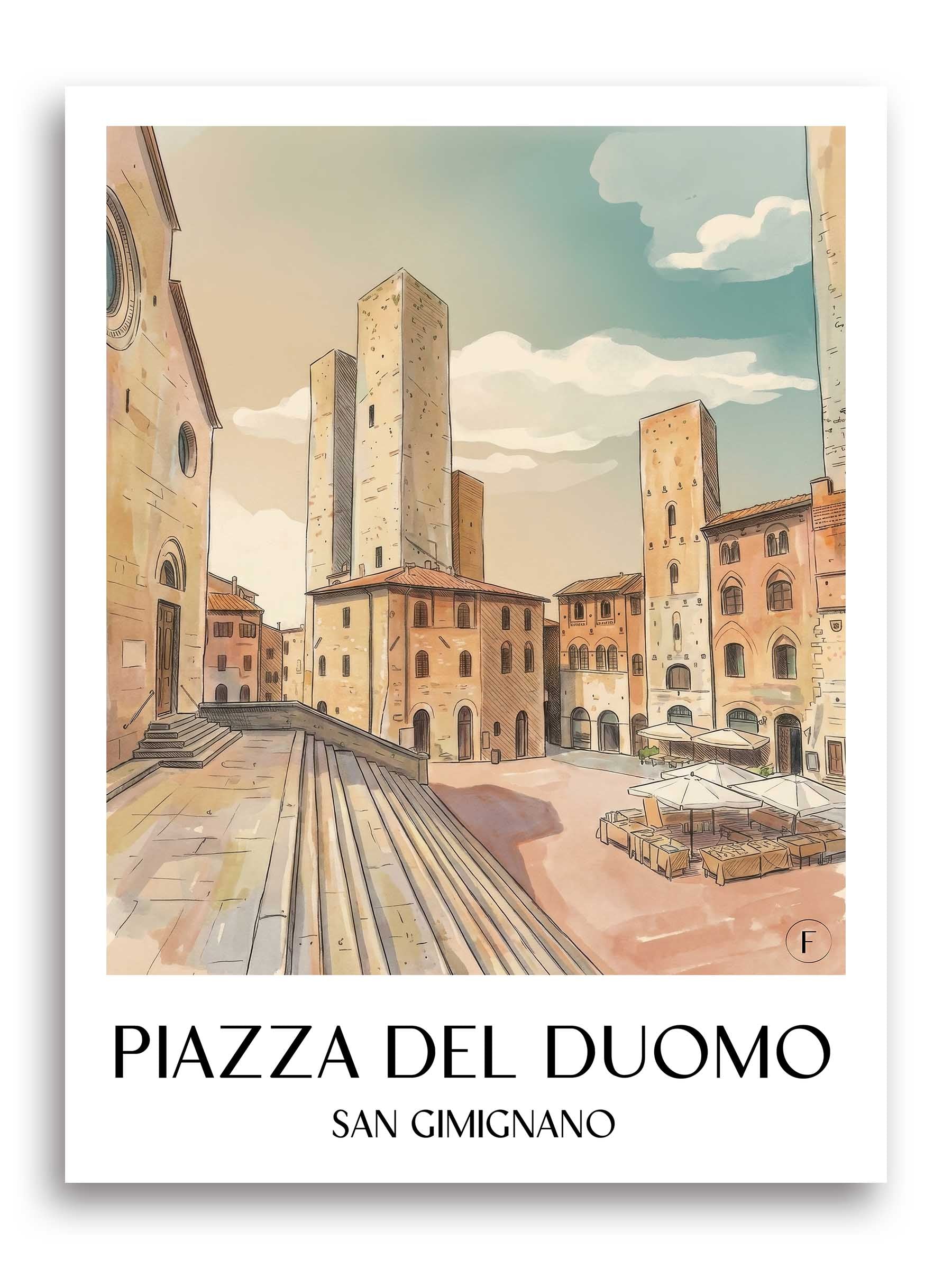piazza-del-duomo-san-gimignano-italien-poster-aquarell