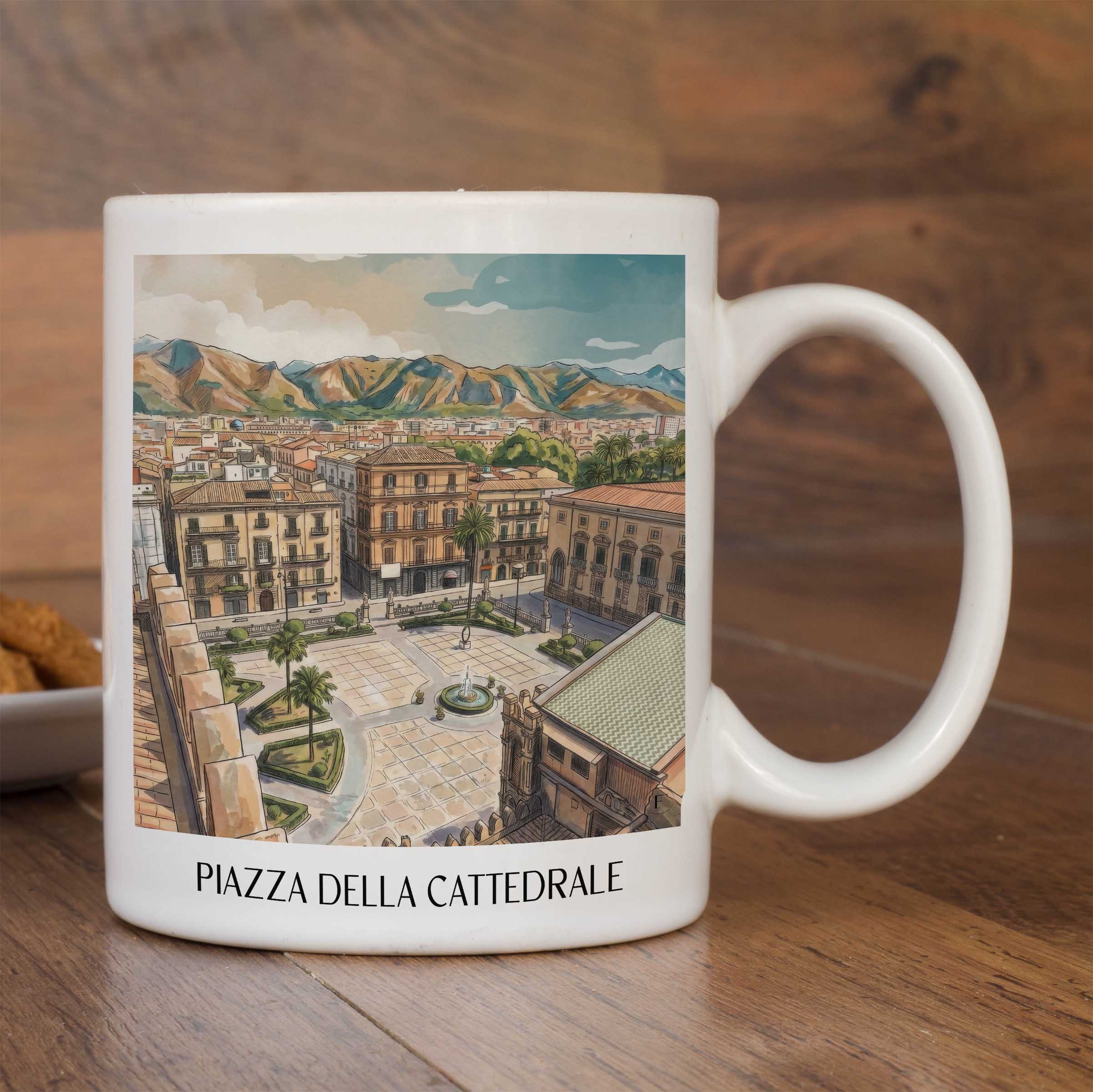 piazza-della-cattedrale-palermo-italien-kaffeebecher-aquarell