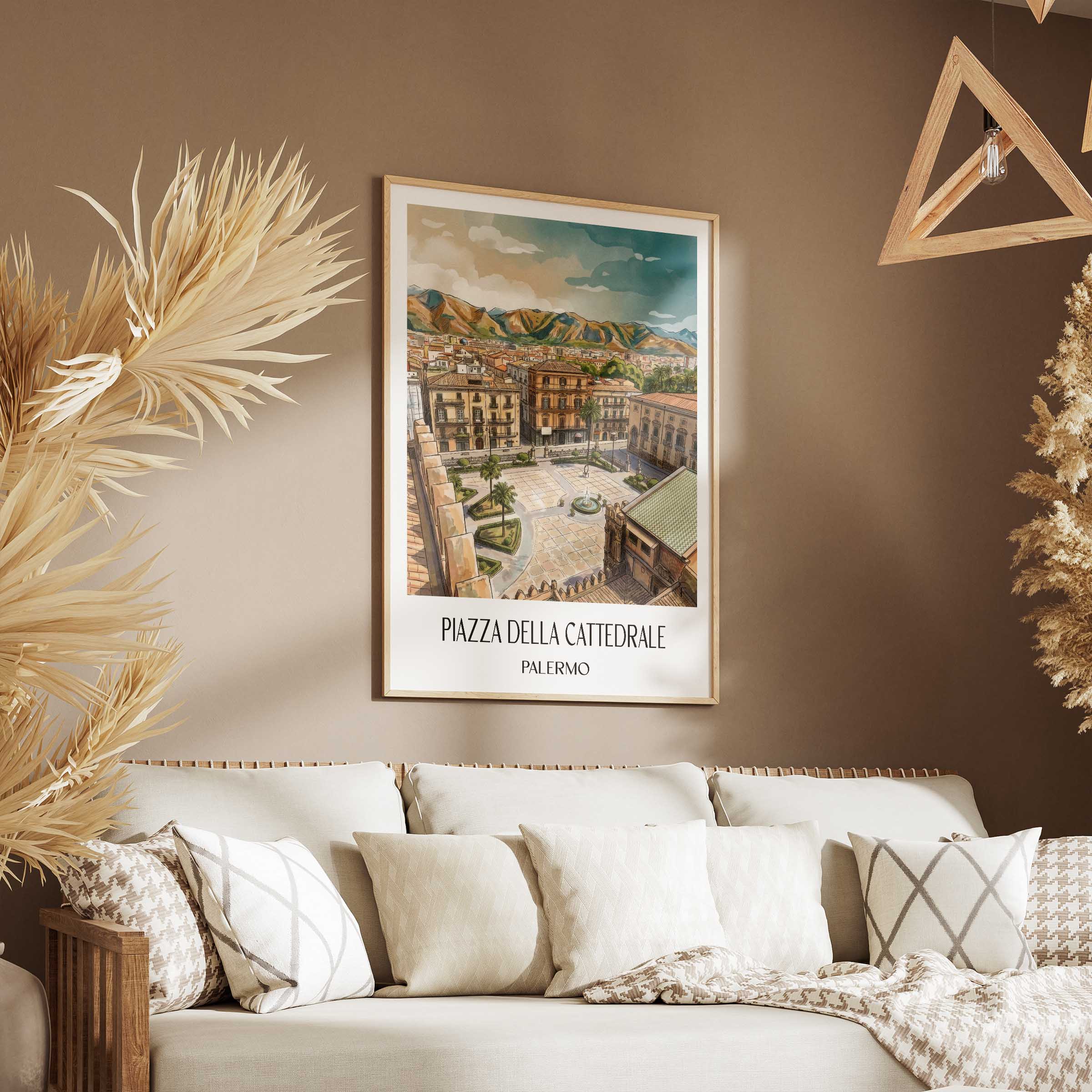 piazza-della-cattedrale-palermo-italien-poster-aquarell