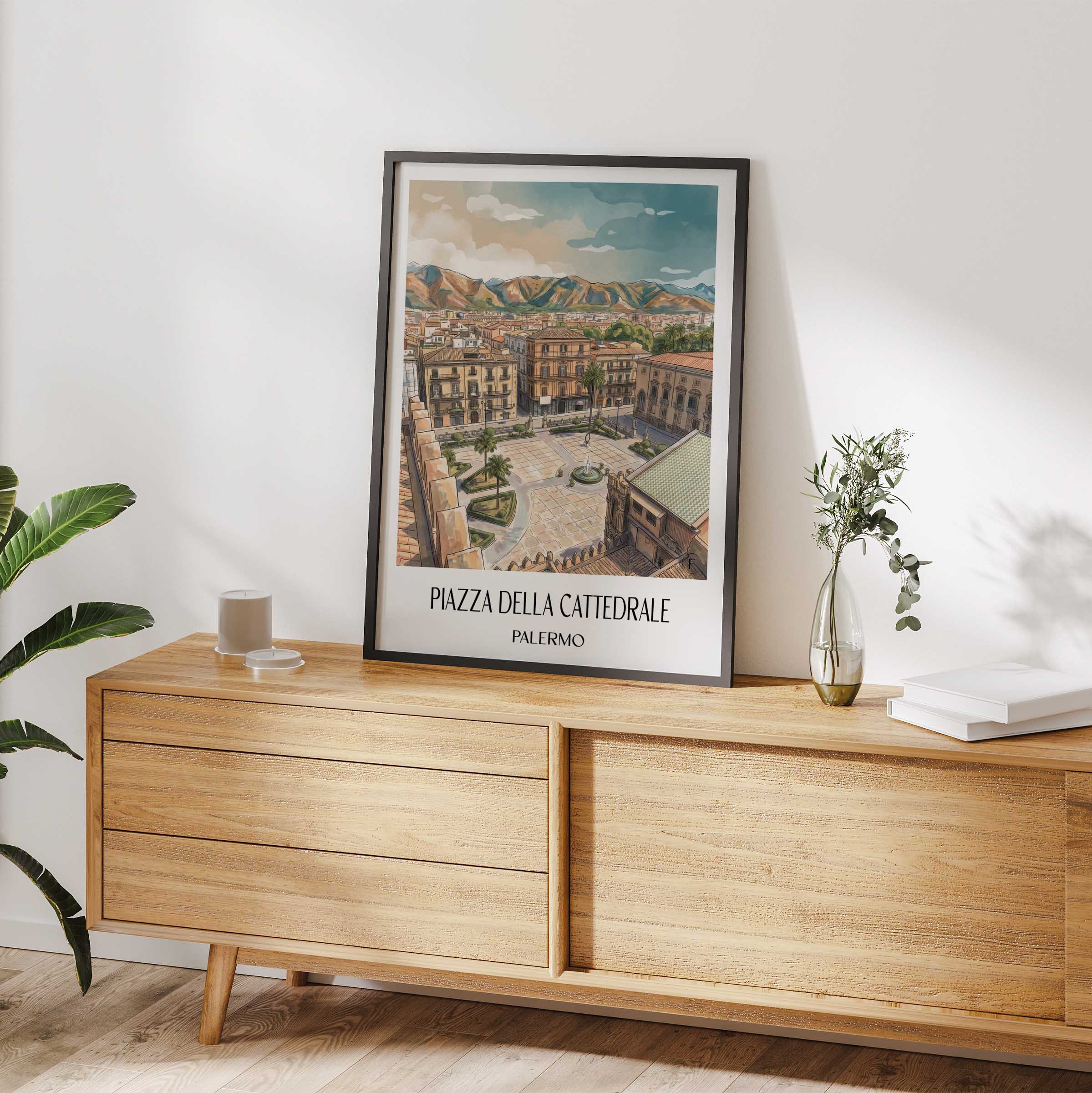 piazza-della-cattedrale-palermo-italien-poster-aquarell