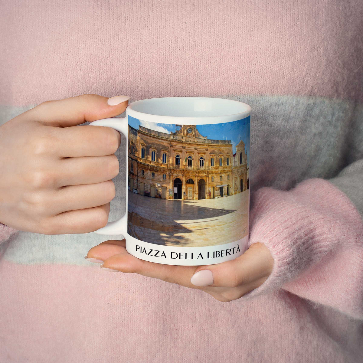 piazza-della-libertà-ostuni-italien-kaffeebecher-oil-painting-oelgemaelde