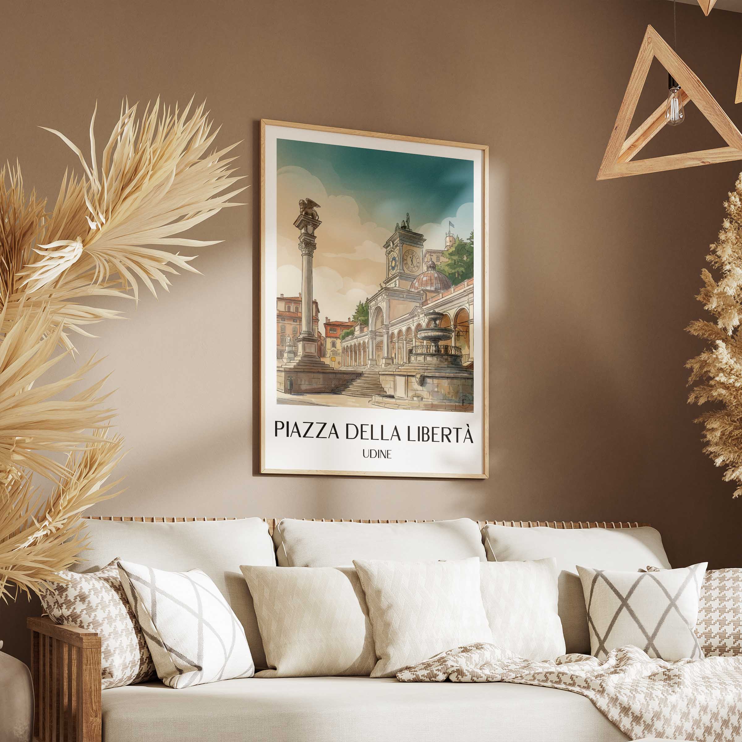 piazza-della-libertà-udine-italien-poster-aquarell