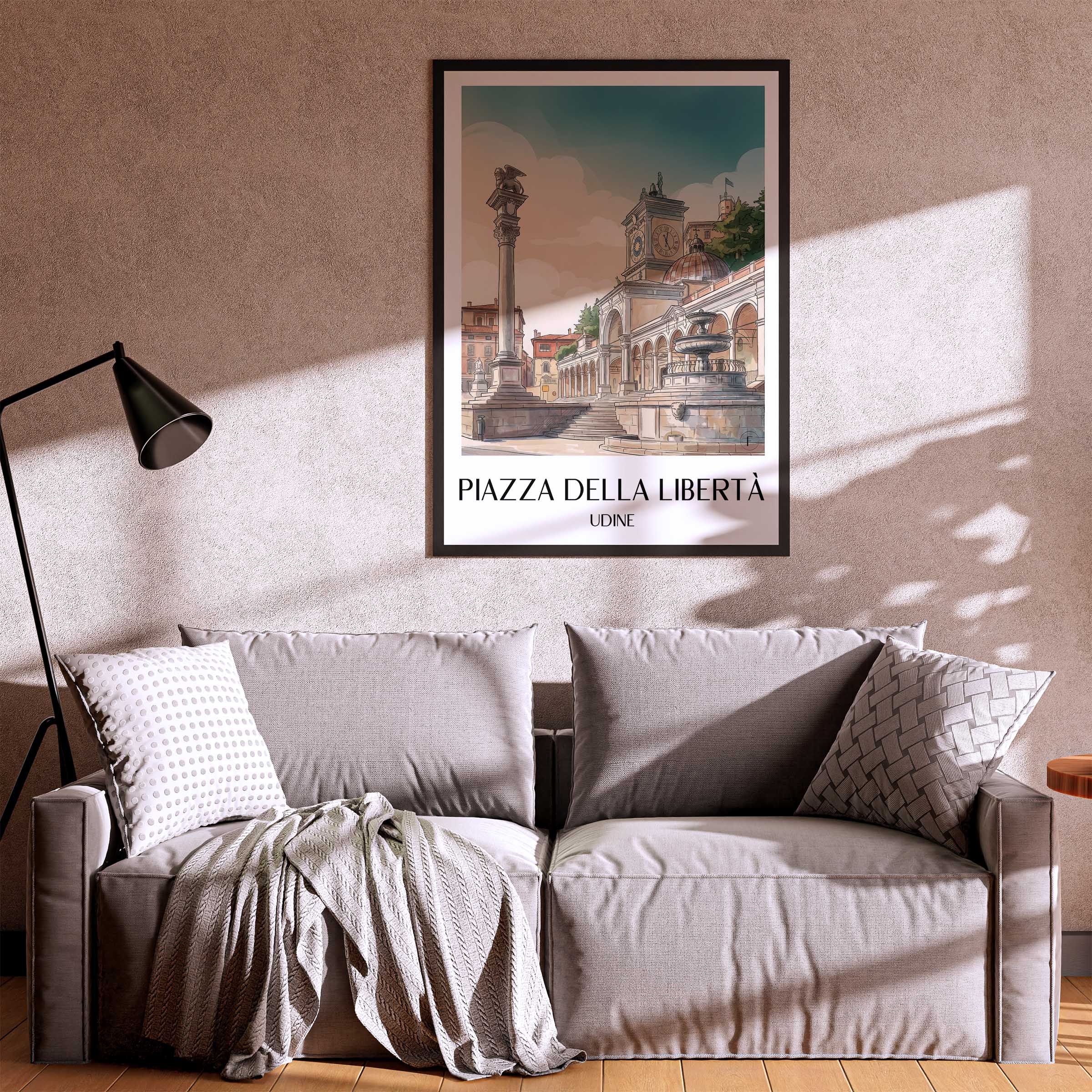 piazza-della-libertà-udine-italien-poster-aquarell