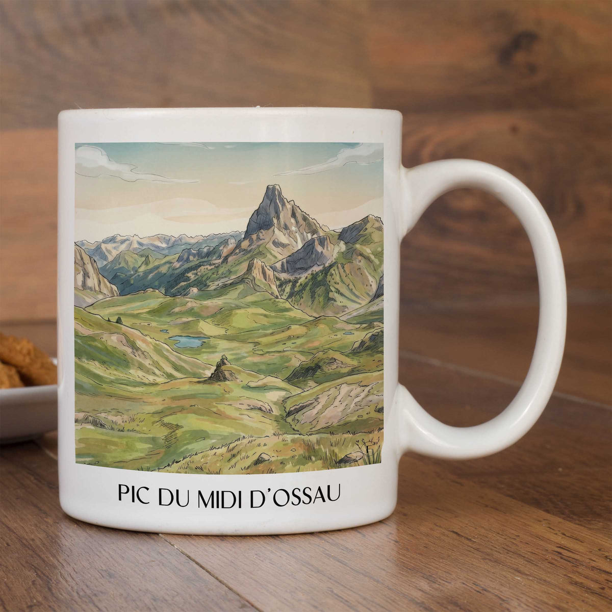pic-du-midi-d'ossau-vallée-d'ossau-frankreich-kaffeebecher-aquarell