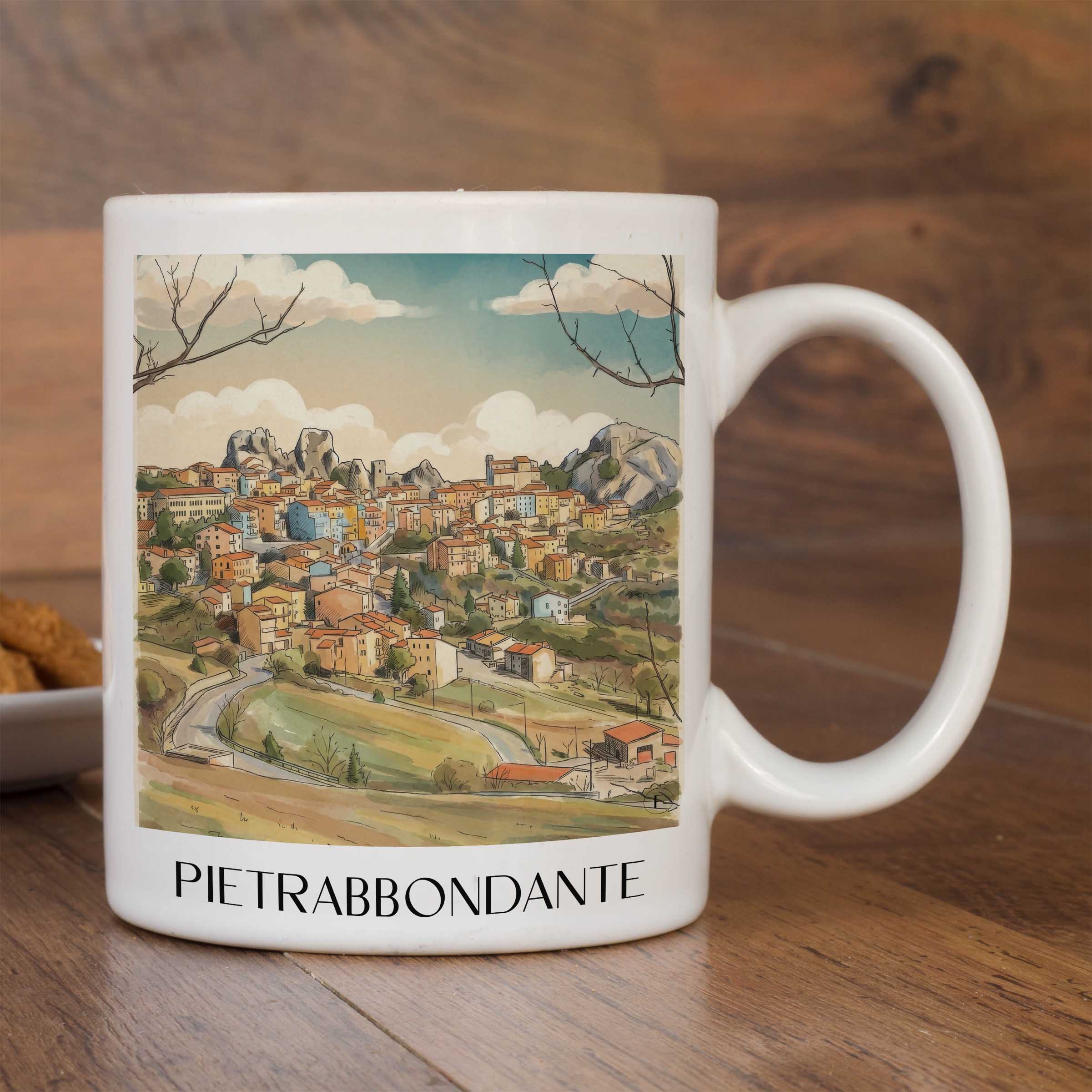 pietrabbondante-isernia-italien-kaffeebecher-aquarell