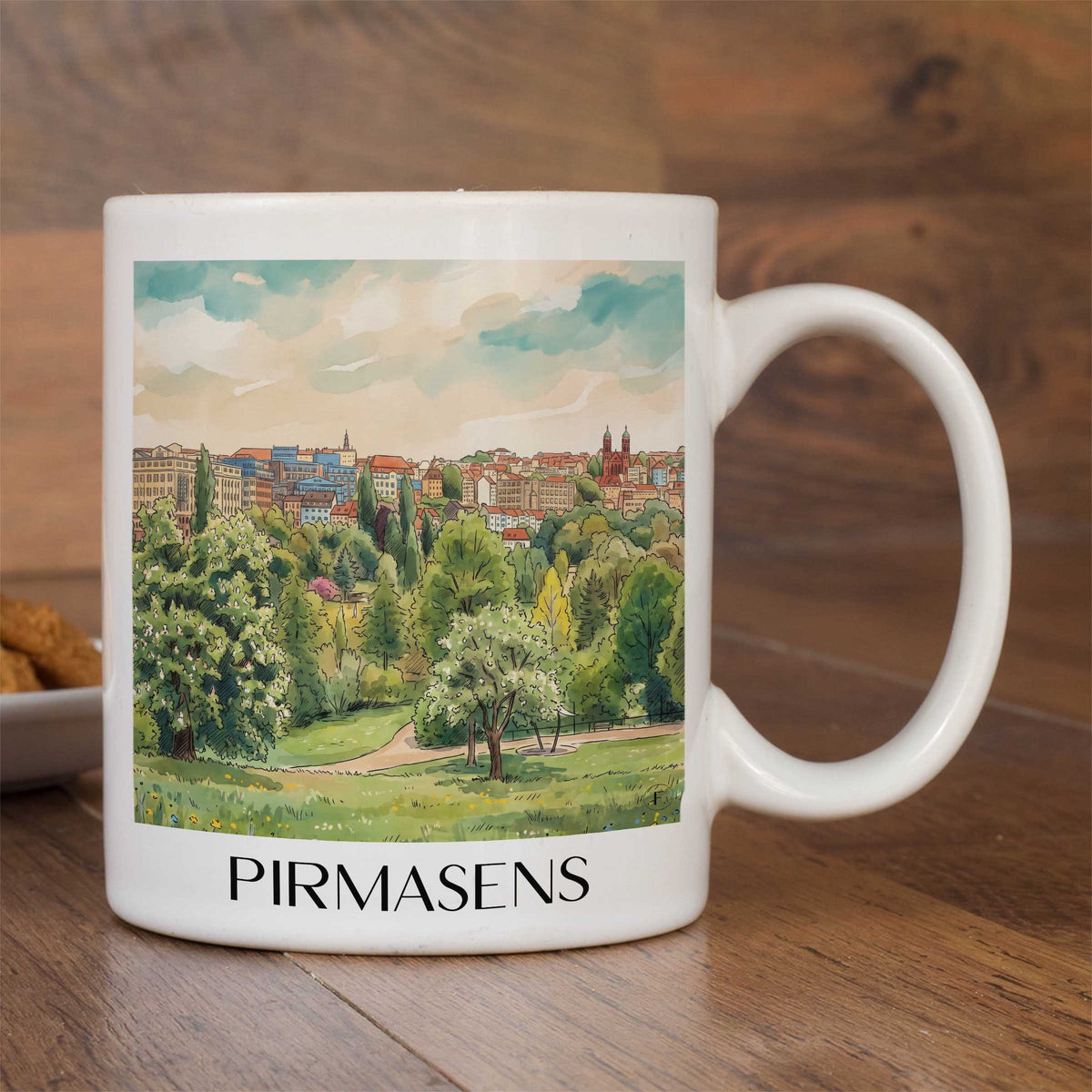 pirmasens-pfälzerwald-deutschland-kaffeebecher-aquarell