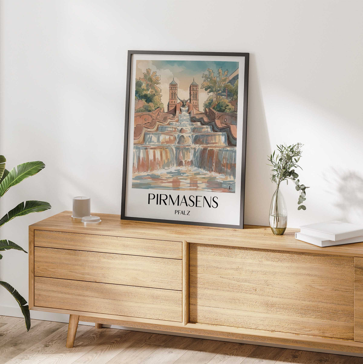 pirmasens-pfalz-deutschland-poster-aquarell