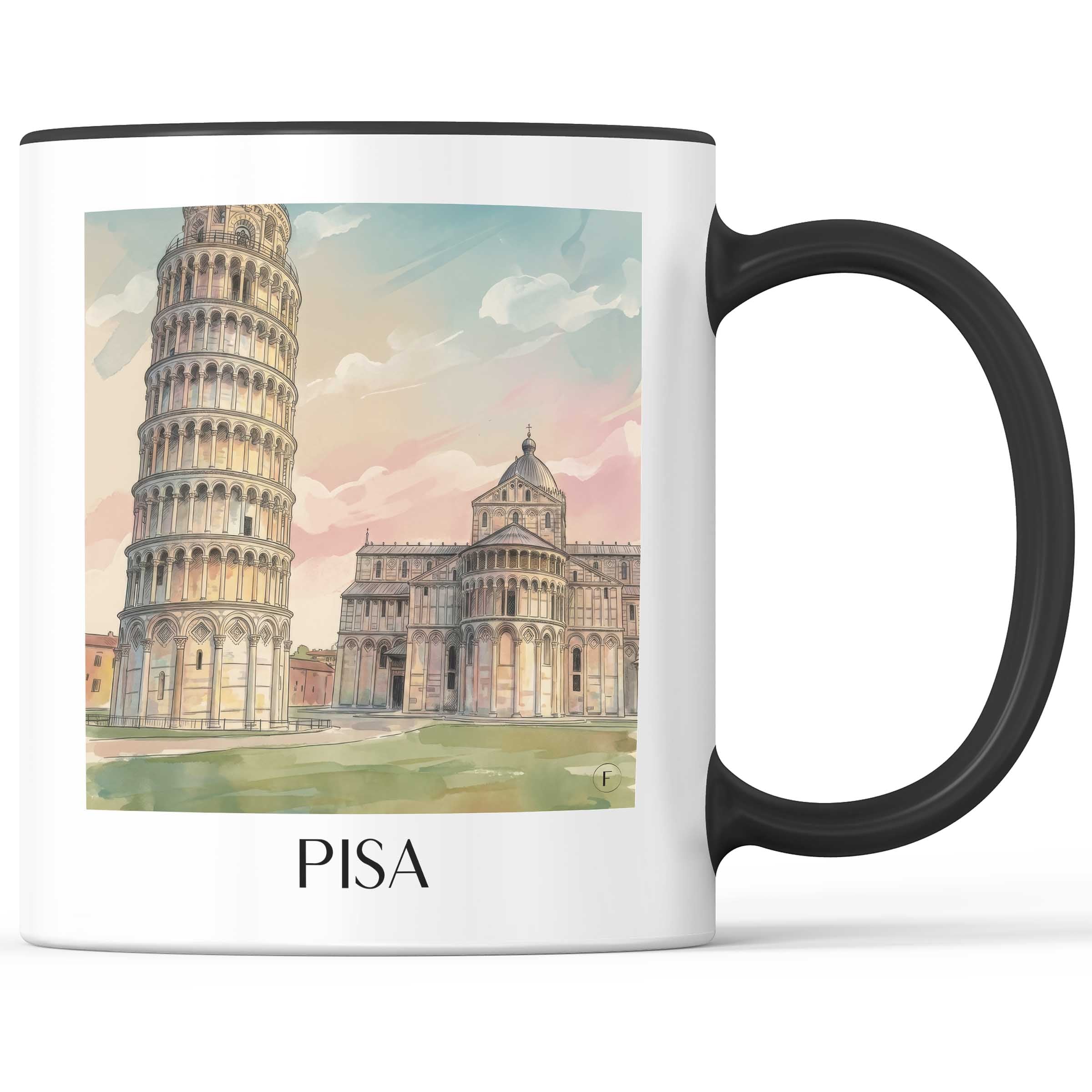 pisa--italien-italien-kaffeebecher-aquarell